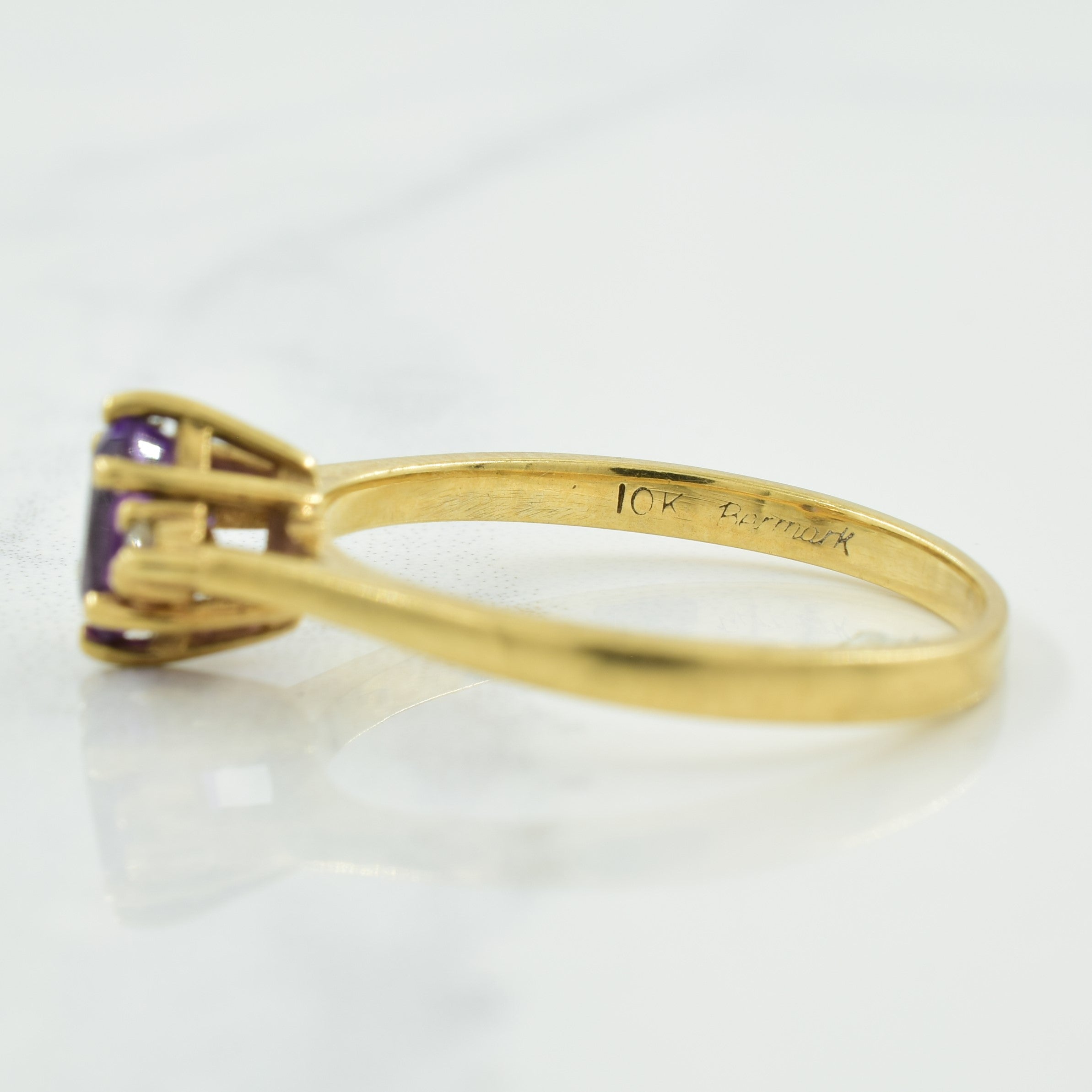 Amethyst & Diamond Ring | 0.33ct, 0.03ctw | SZ 7.75 |