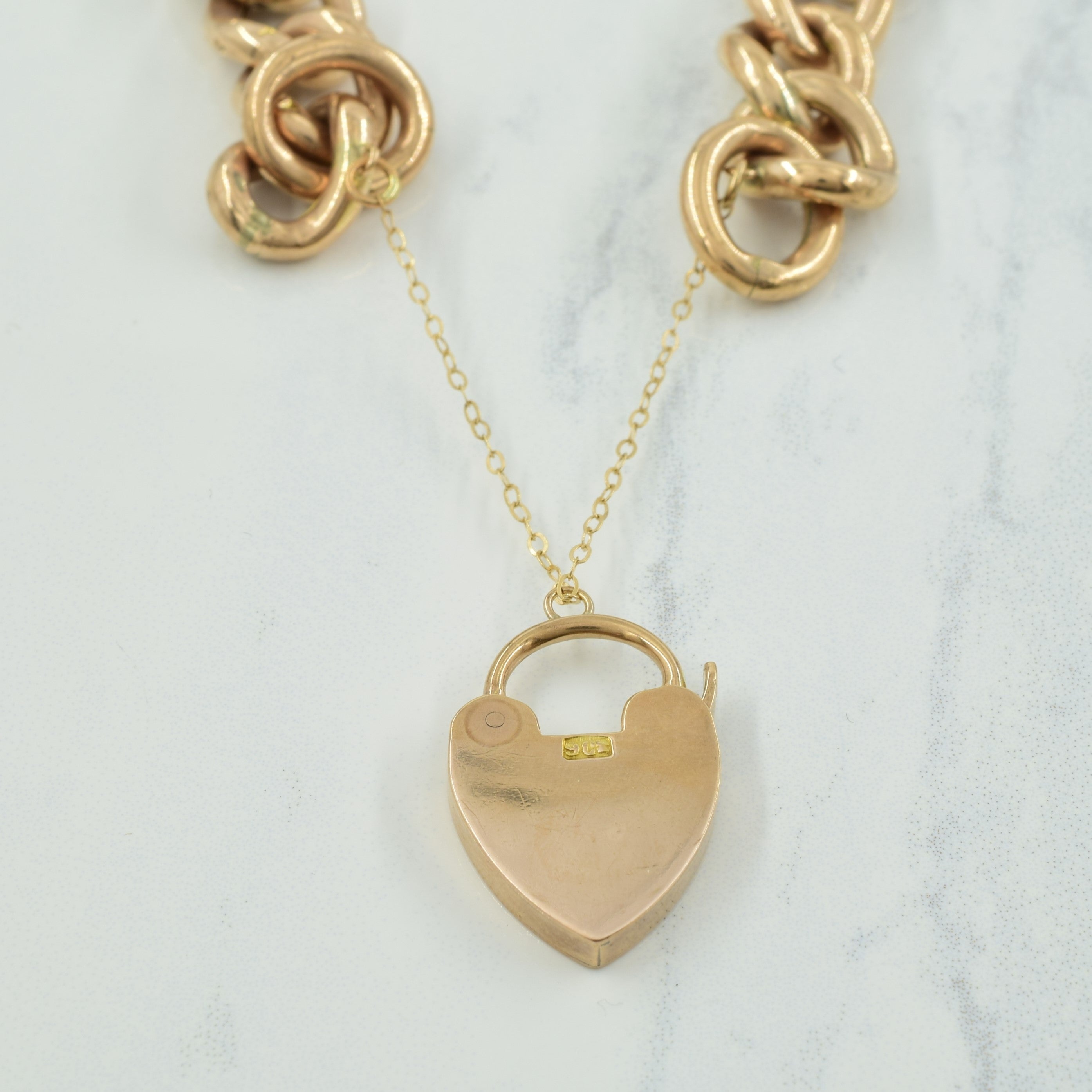 9k Rose Gold Curb Link Bracelet | 10" |
