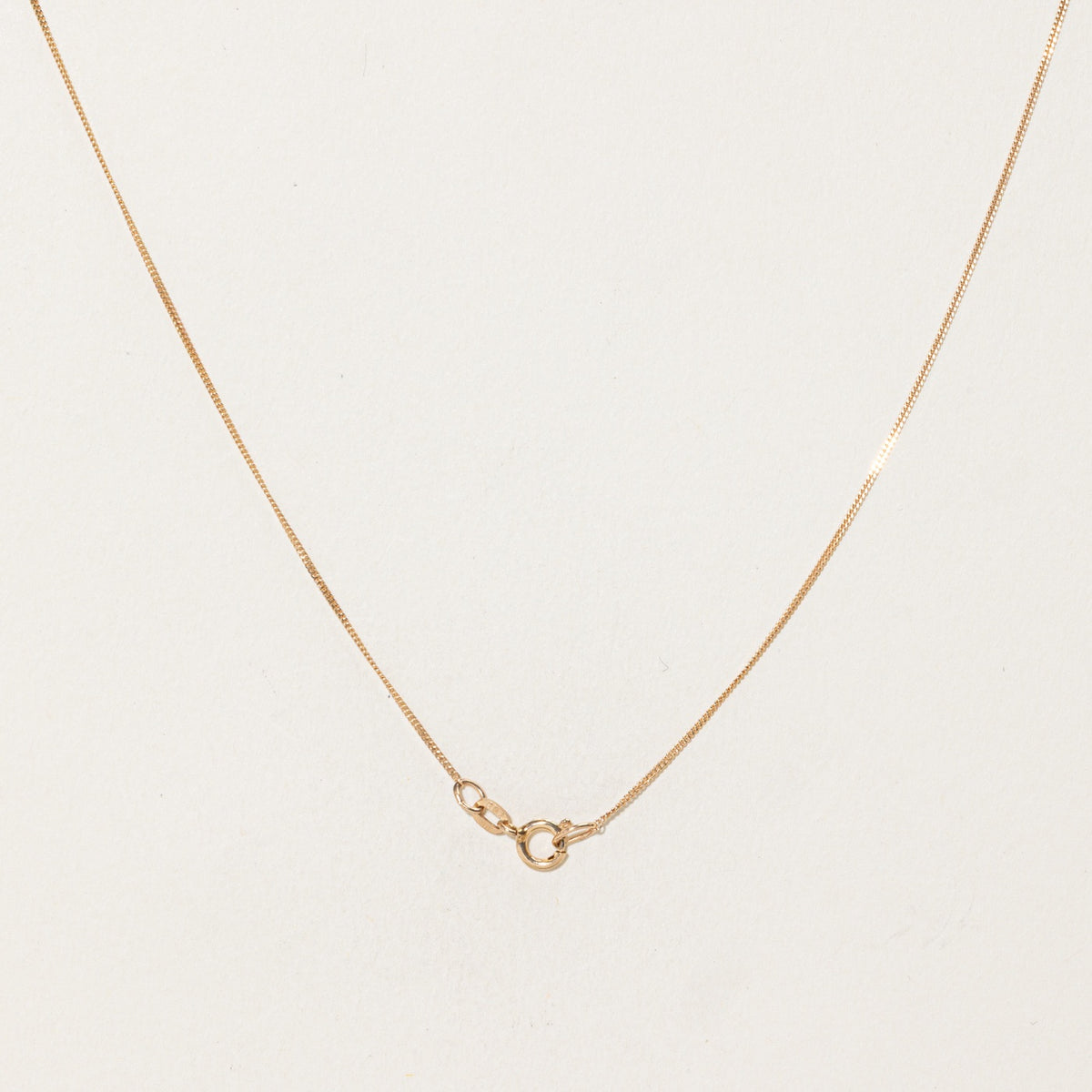 10k Diamond Column Grooved Pendant Necklace | 16"