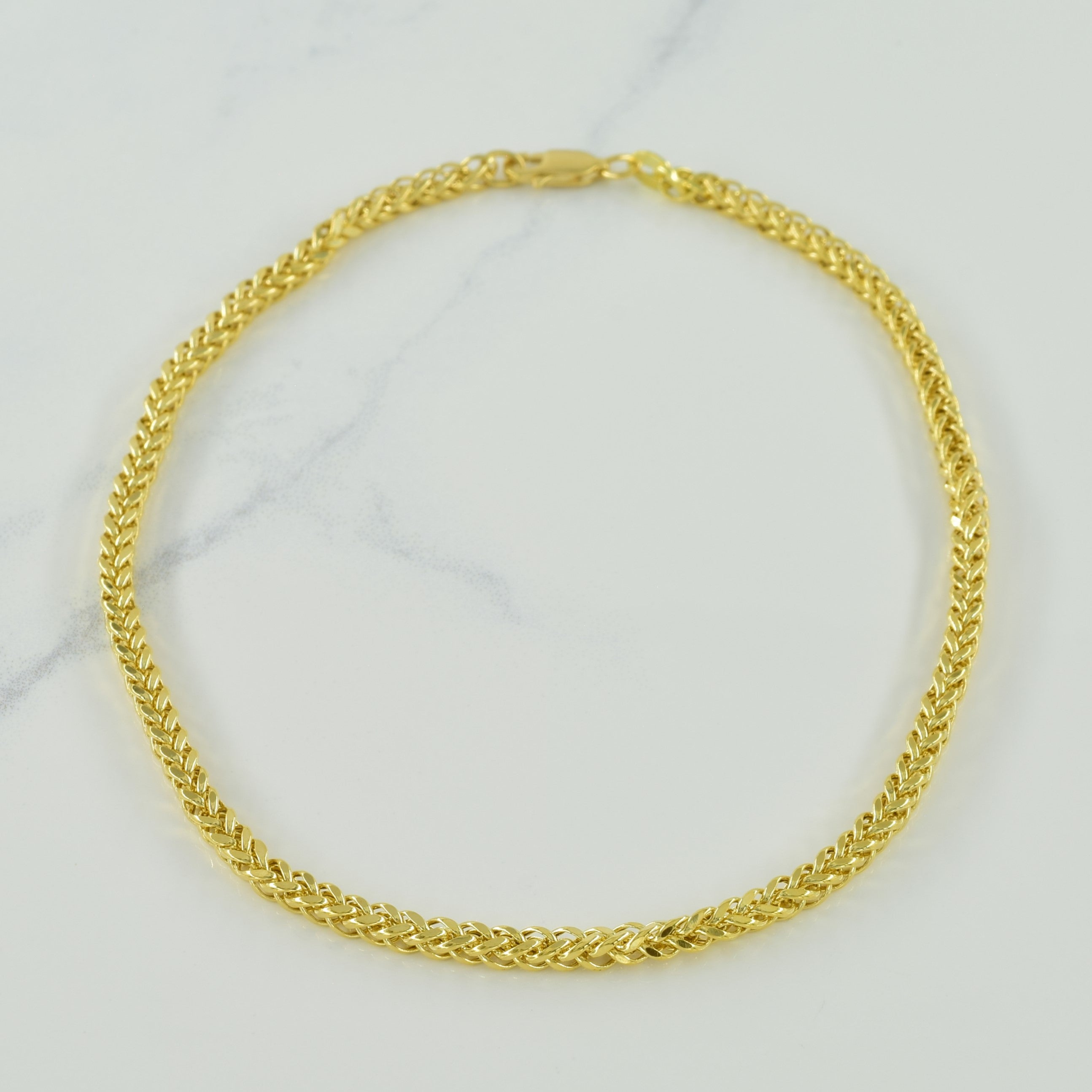 18k Yellow Gold Foxtail Link Bracelet | 10.5" |