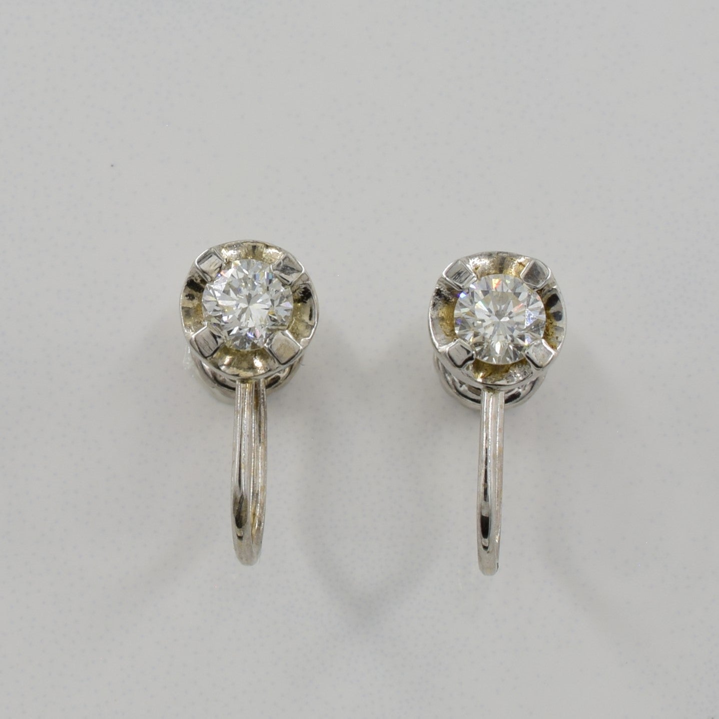 Screw Back Diamond Earrings | 0.54ctw |