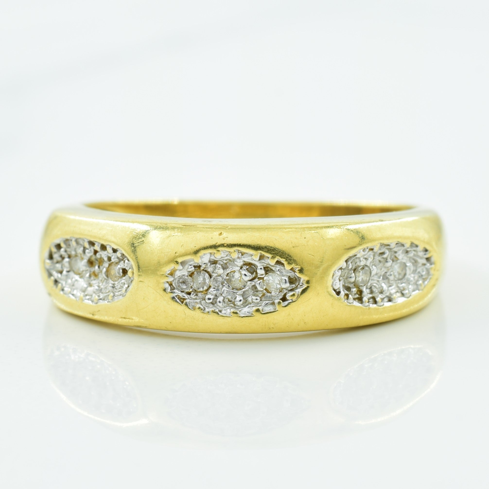 Triple Cluster Diamond Ring | 0.03ctw | SZ 7.5 |