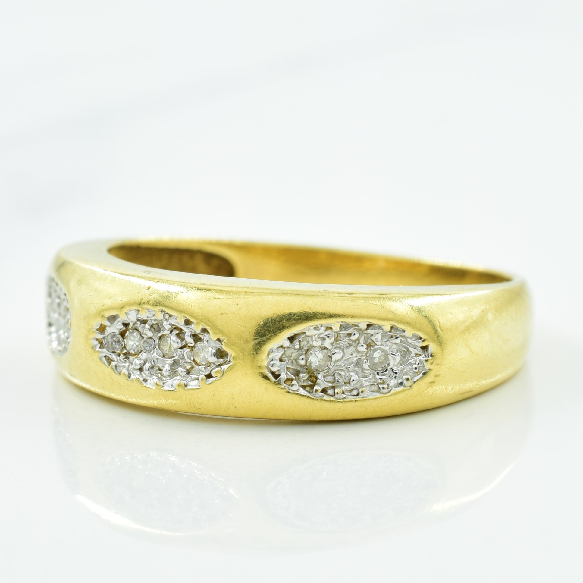 Triple Cluster Diamond Ring | 0.03ctw | SZ 7.5 |