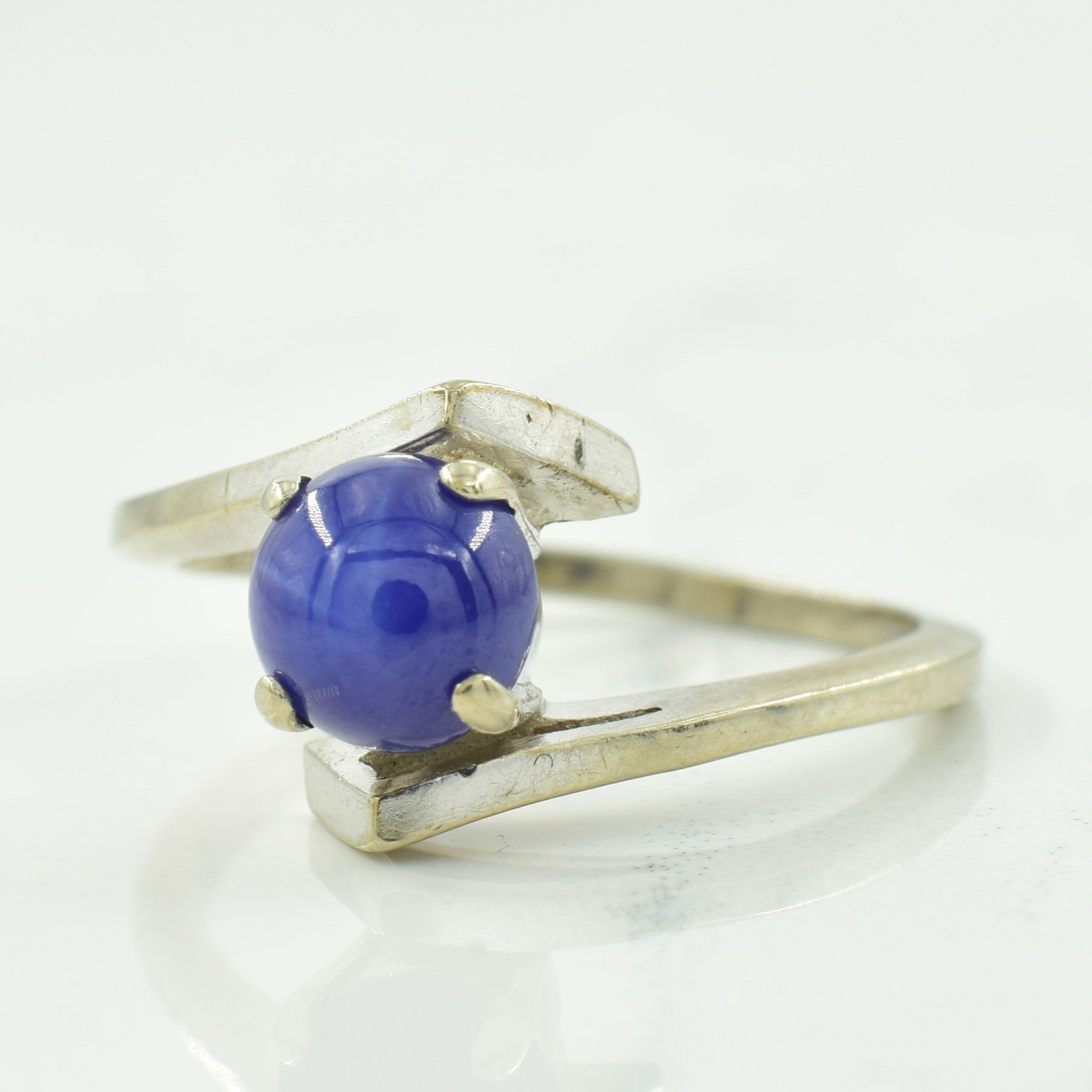 Synthetic Star Sapphire Bypass Ring | 1.10ct | SZ 5.75 |
