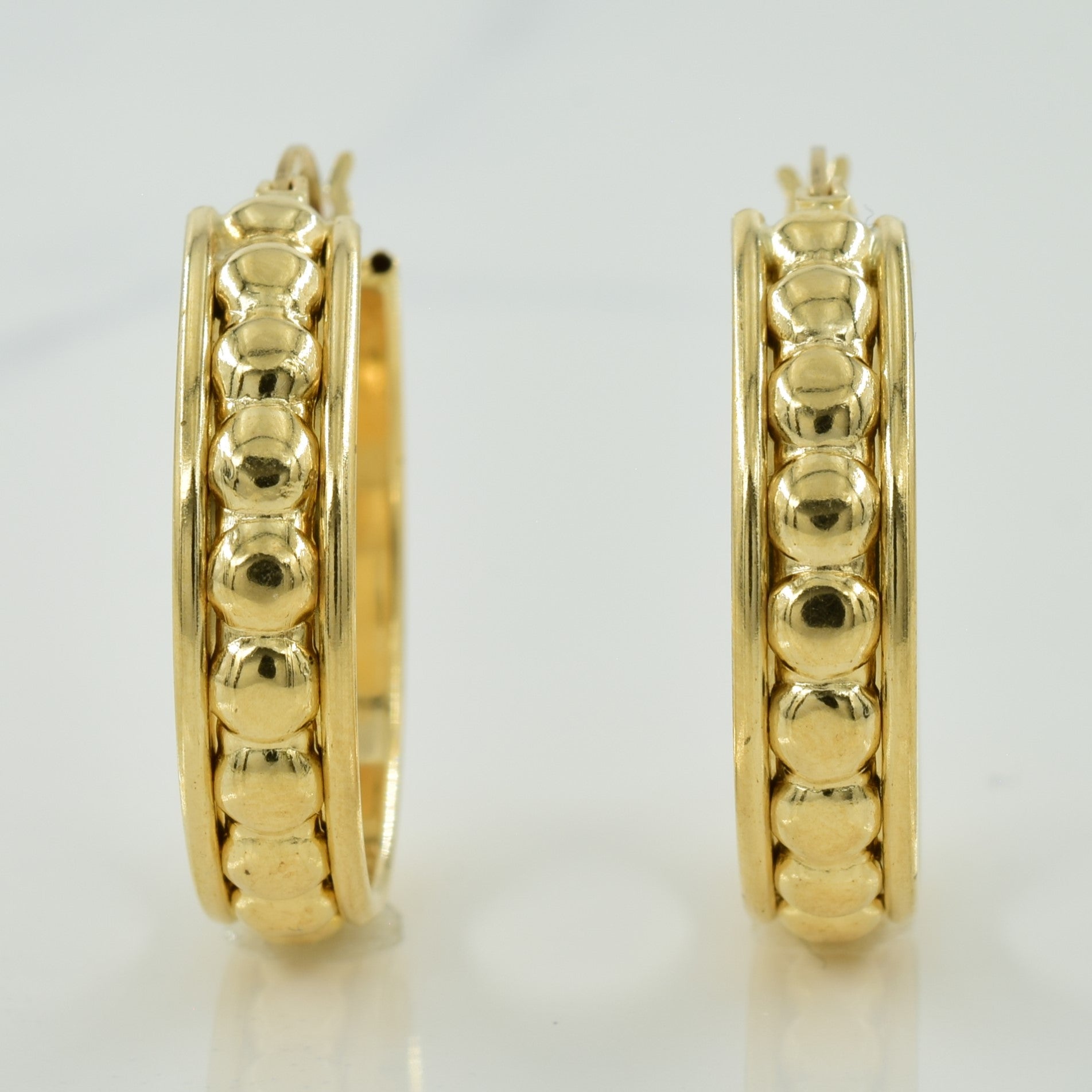 10k Yellow Gold Hoop Earrings |