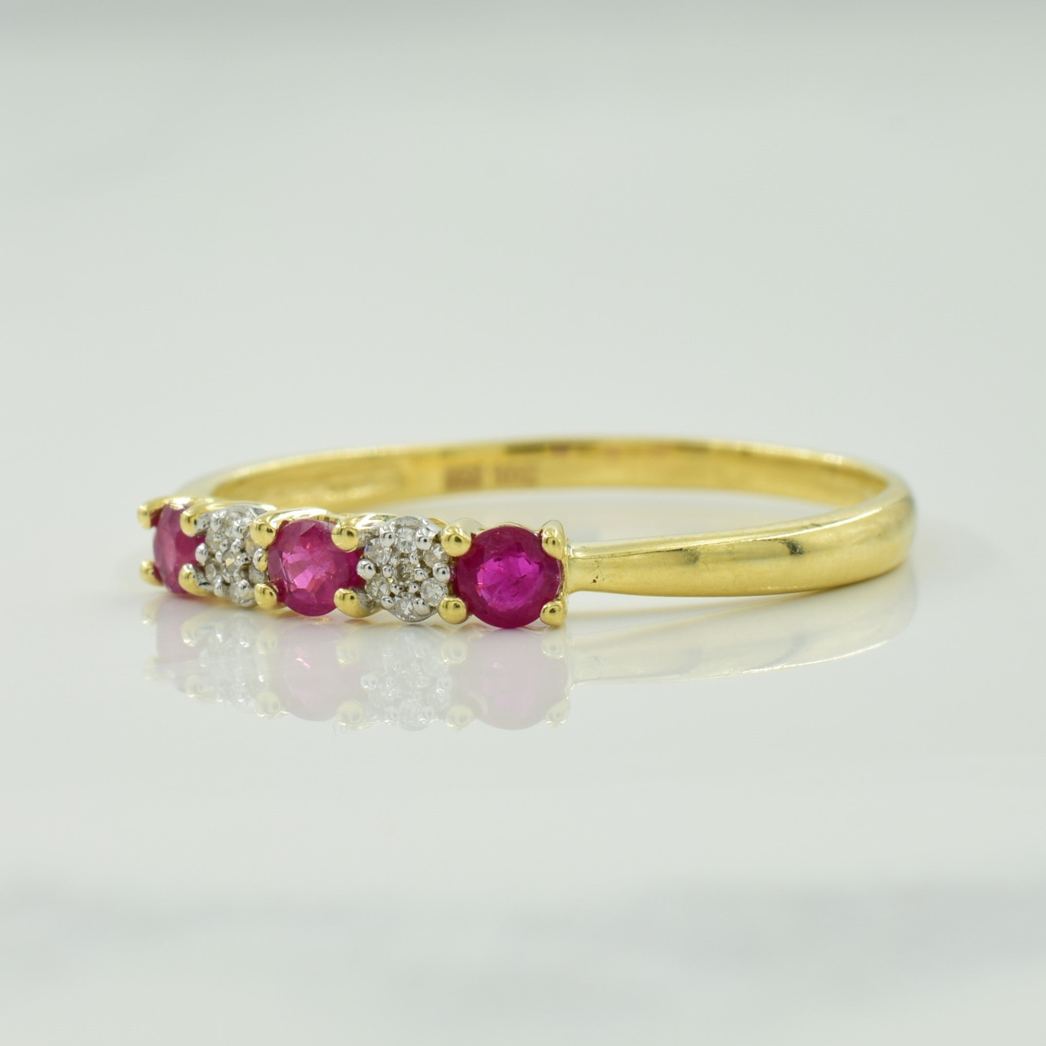 Ruby & Diamond Ring | 0.30ctw, 0.05ctw | SZ 11.25 |