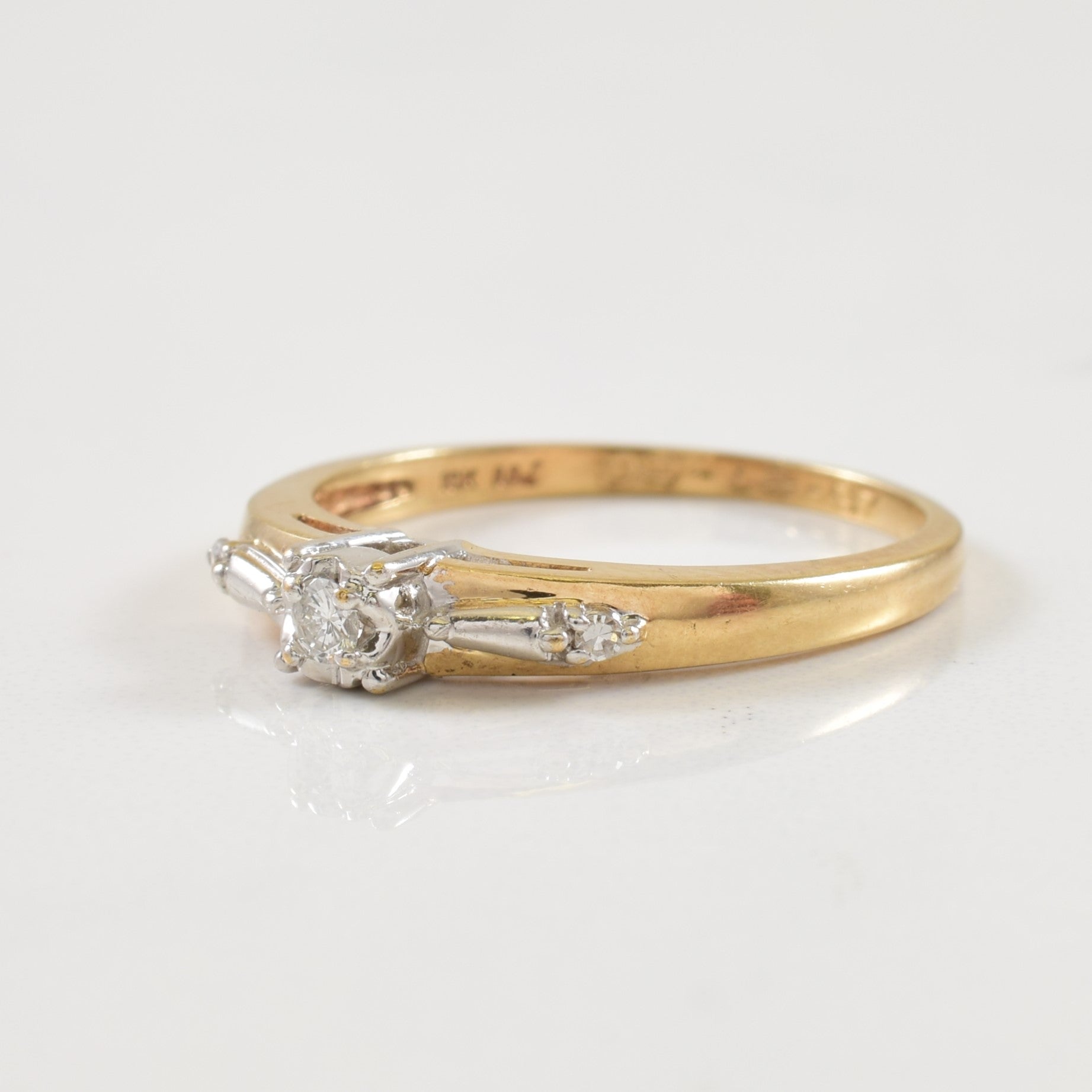 Diamond Cathedral Ring | 0.07ctw | SZ 7.75 |