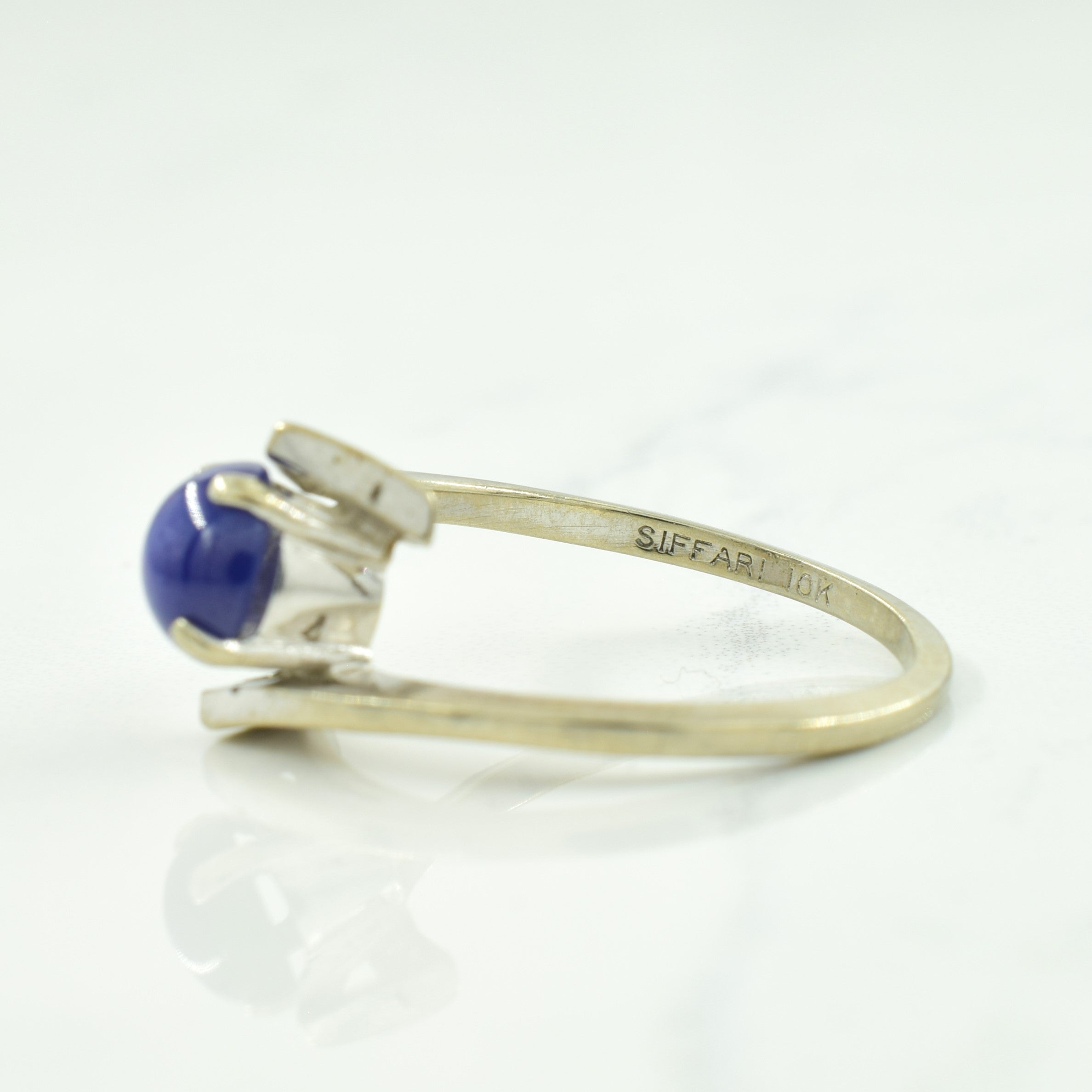 Synthetic Star Sapphire Bypass Ring | 1.10ct | SZ 5.75 |