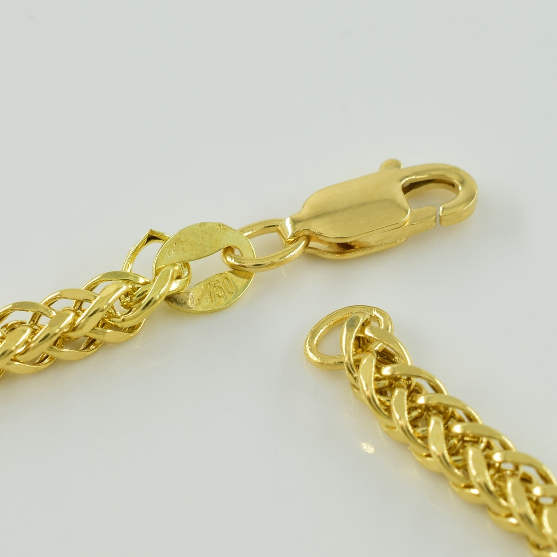 18k Yellow Gold Foxtail Link Bracelet | 10.5" |
