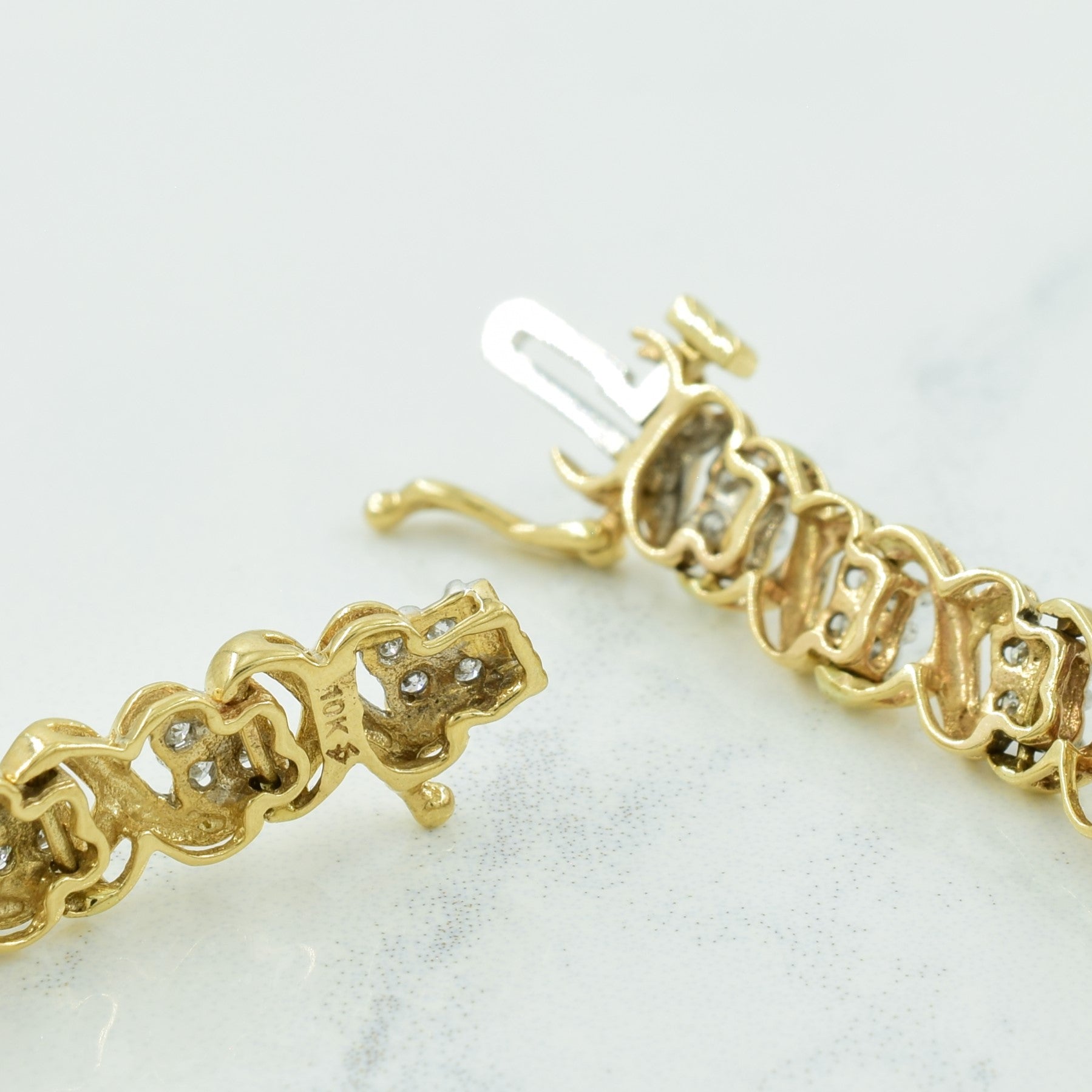 XO Diamond Tennis Bracelet | 0.88ctw | 6" |