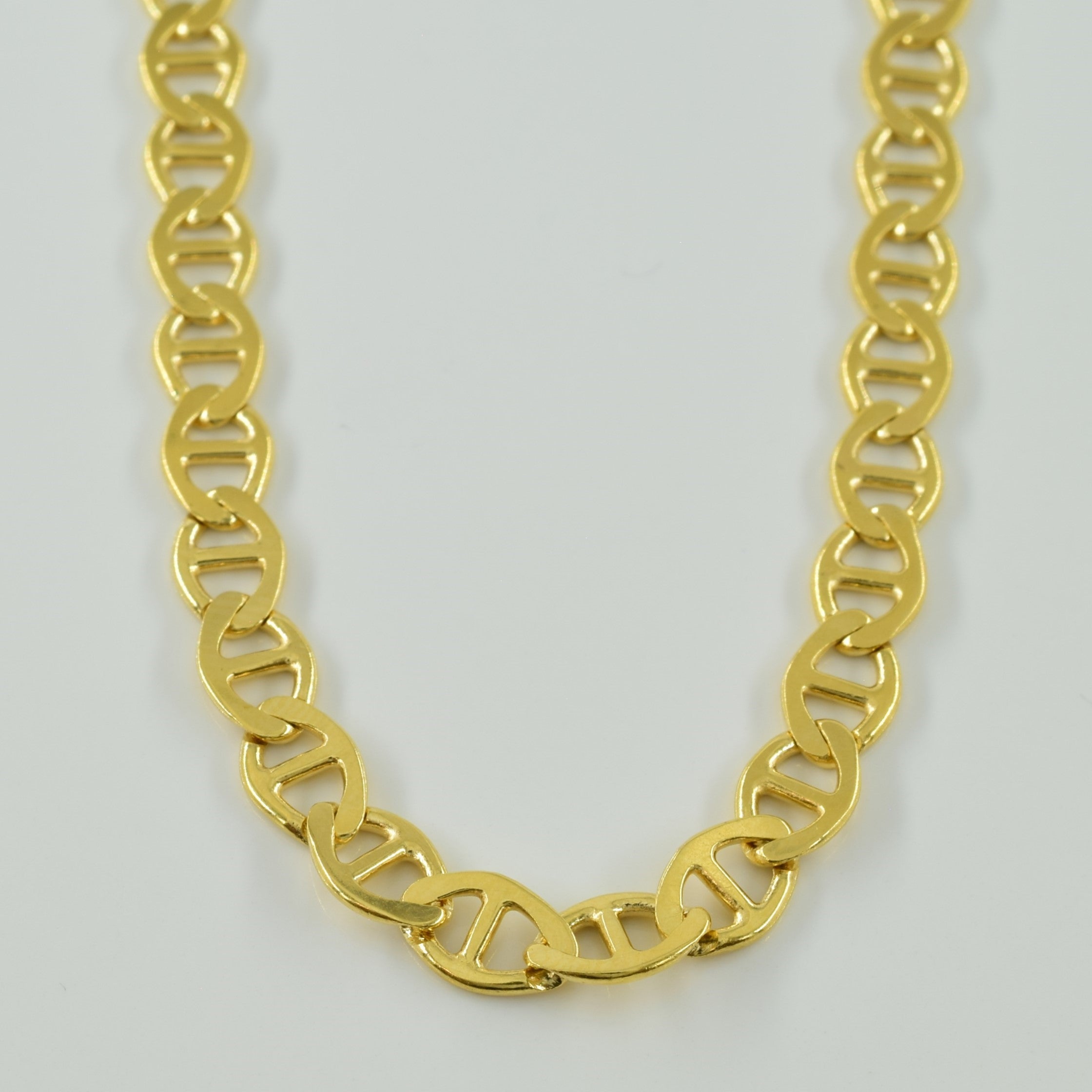 18k Yellow Gold Italian Anchor Chain | 20" |