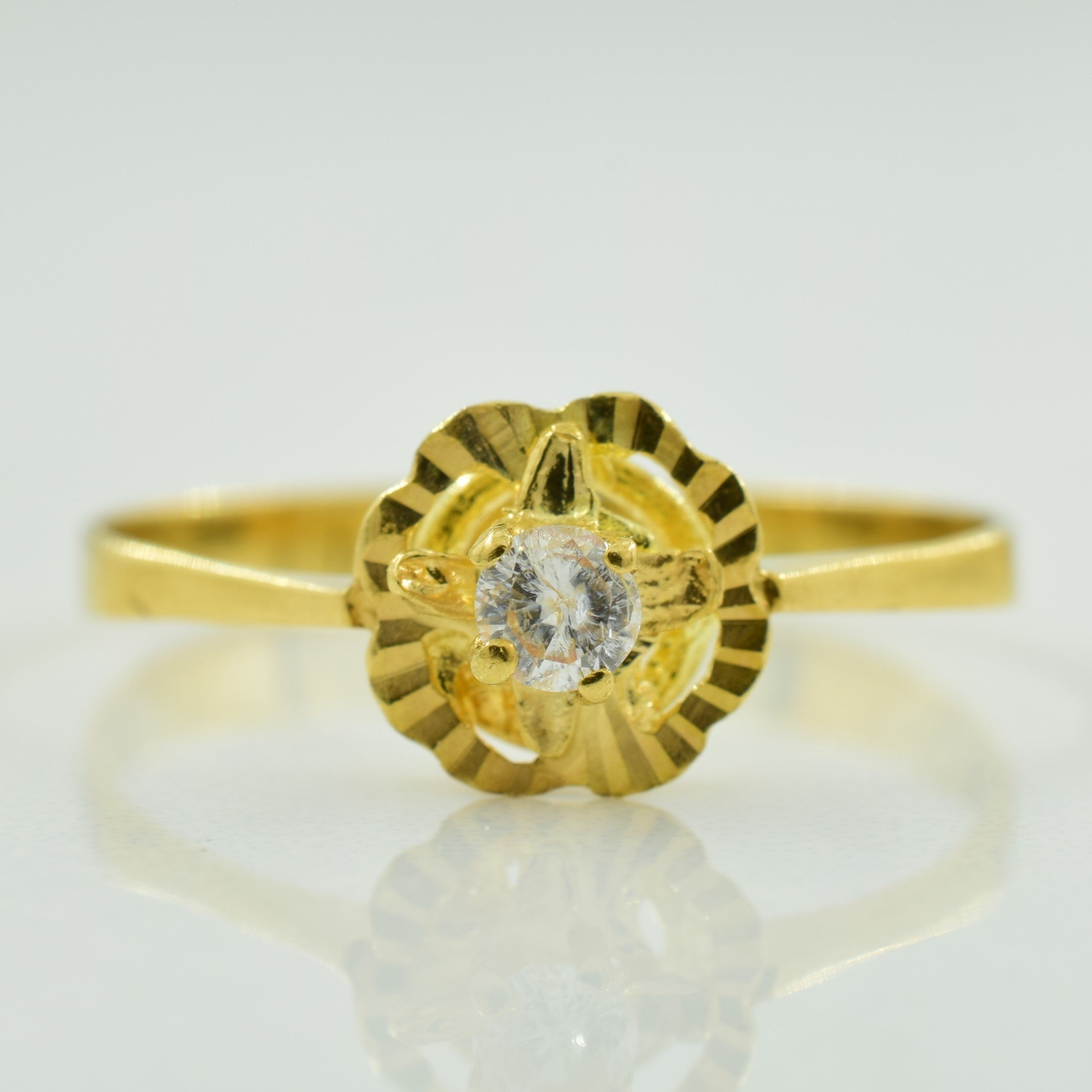 Solitaire Diamond Ring | 0.07ct | SZ 6.25 |
