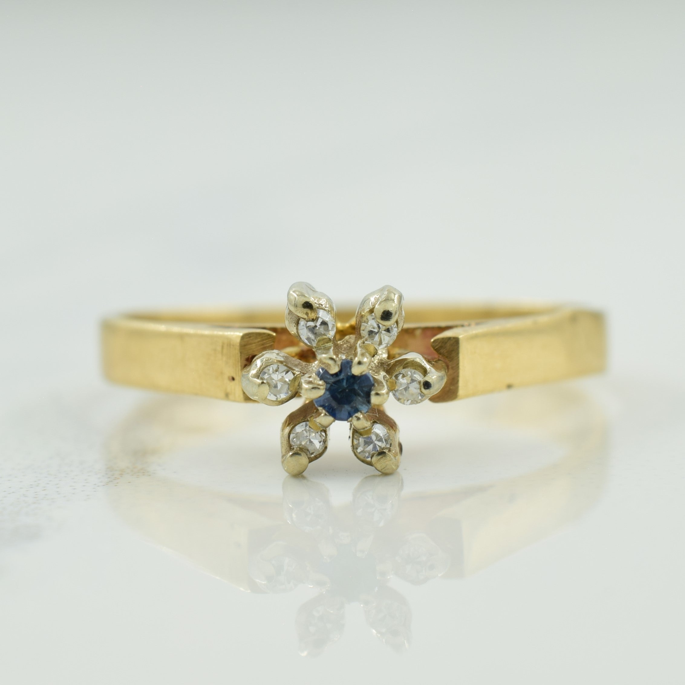 Sapphire & Diamond Ring | 0.03ct, 0.03ctw | SZ 4.75 |