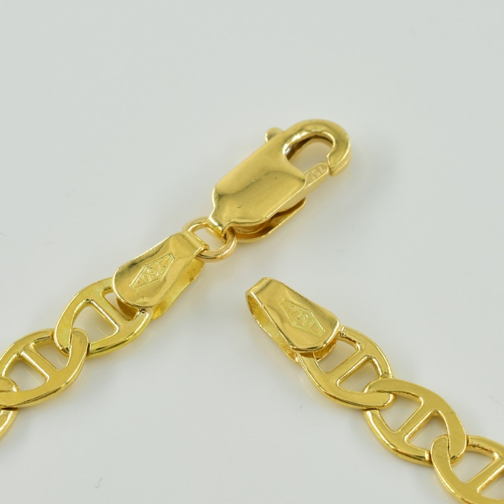 18k Yellow Gold Italian Anchor Chain | 20" |