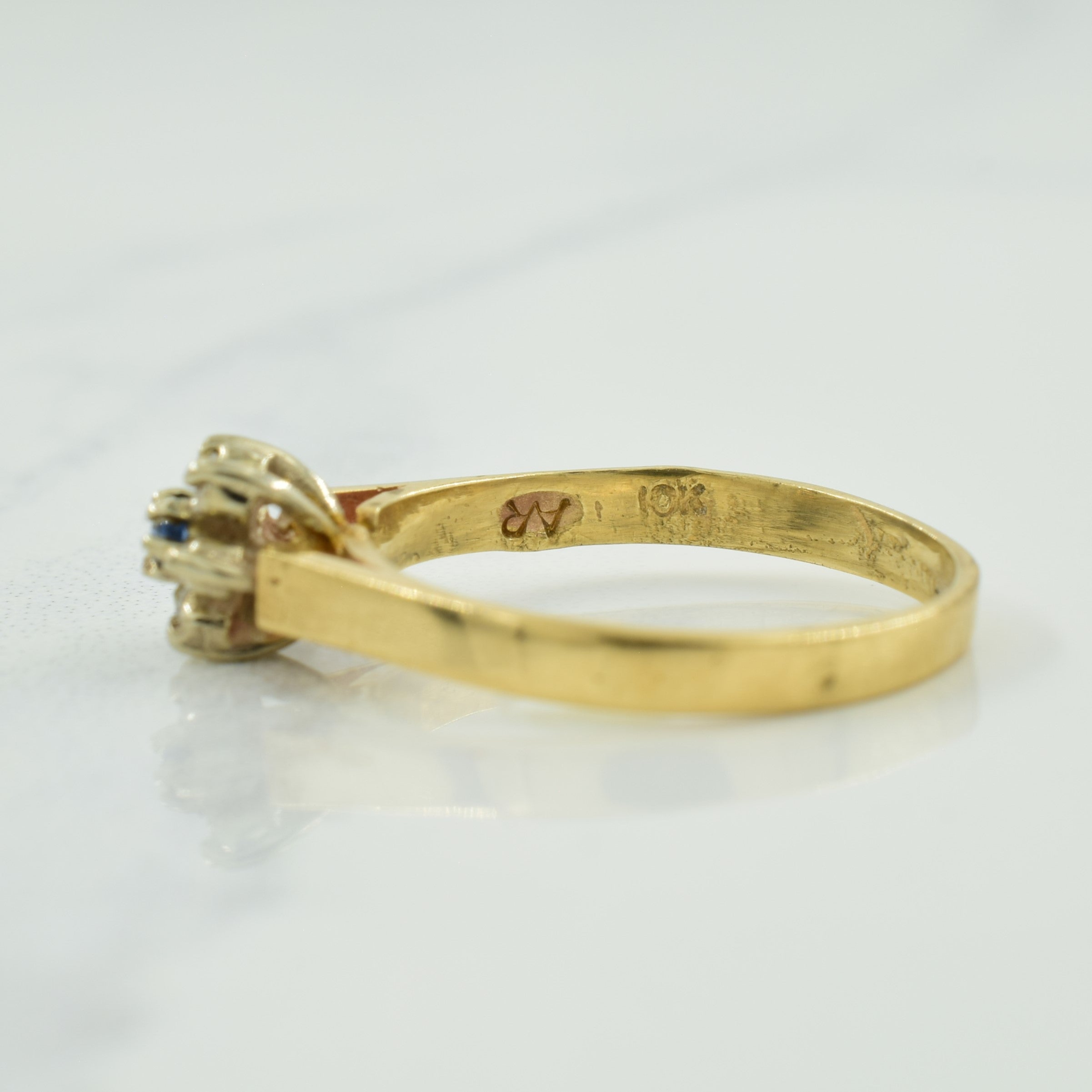 Sapphire & Diamond Ring | 0.03ct, 0.03ctw | SZ 4.75 |
