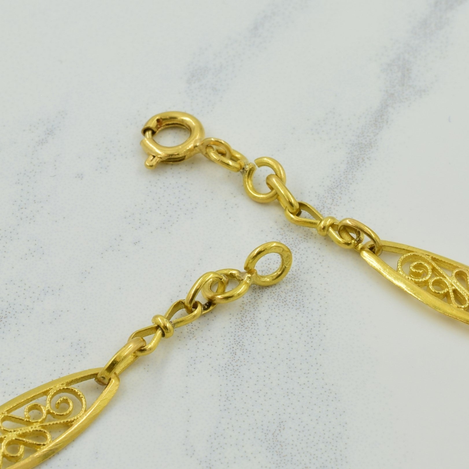 21k Yellow Gold Fancy Chain | 29" |