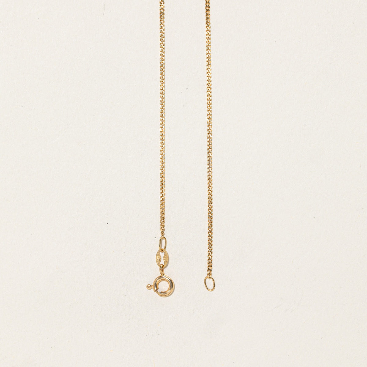 14k Accent Diamond Anchor Link Pendant Necklace | 16"