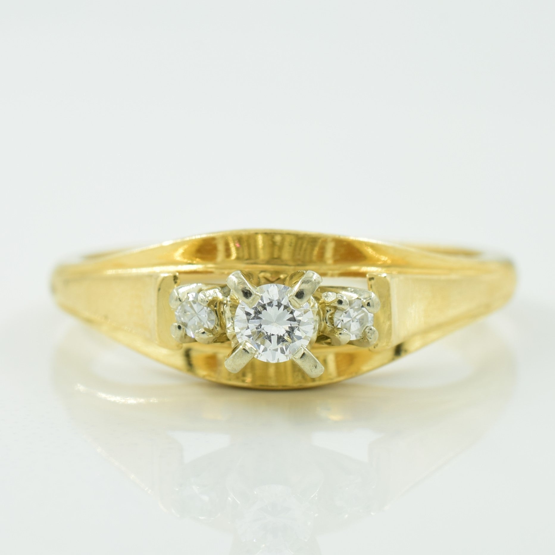 Three Stone Diamond Ring | 0.11ctw | SZ 5.75 |