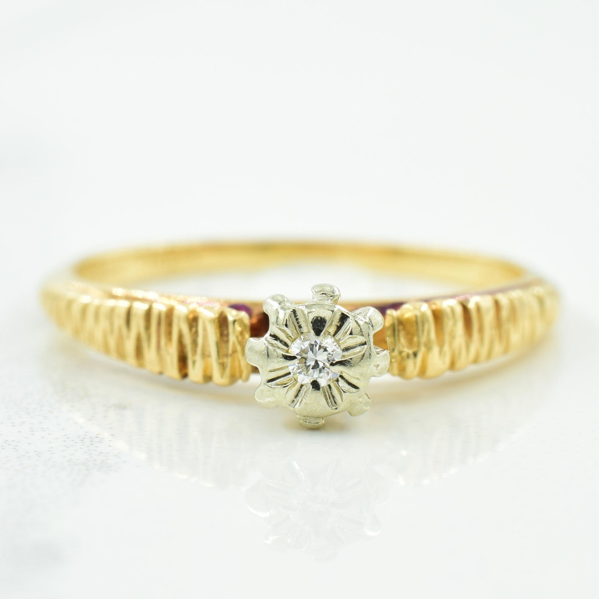 Solitaire Diamond Ring | 0.02ct | SZ 5.75 |