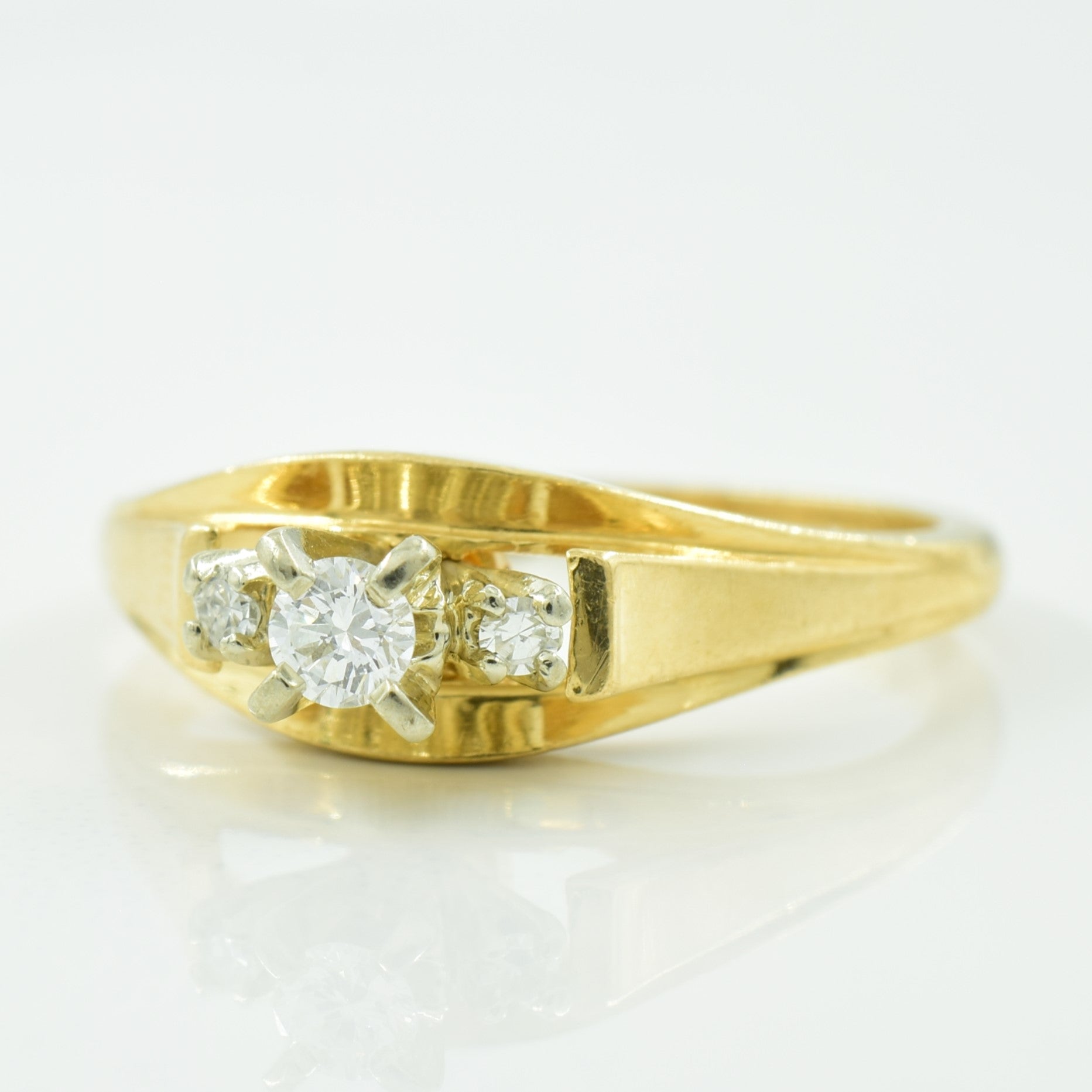 Three Stone Diamond Ring | 0.11ctw | SZ 5.75 |