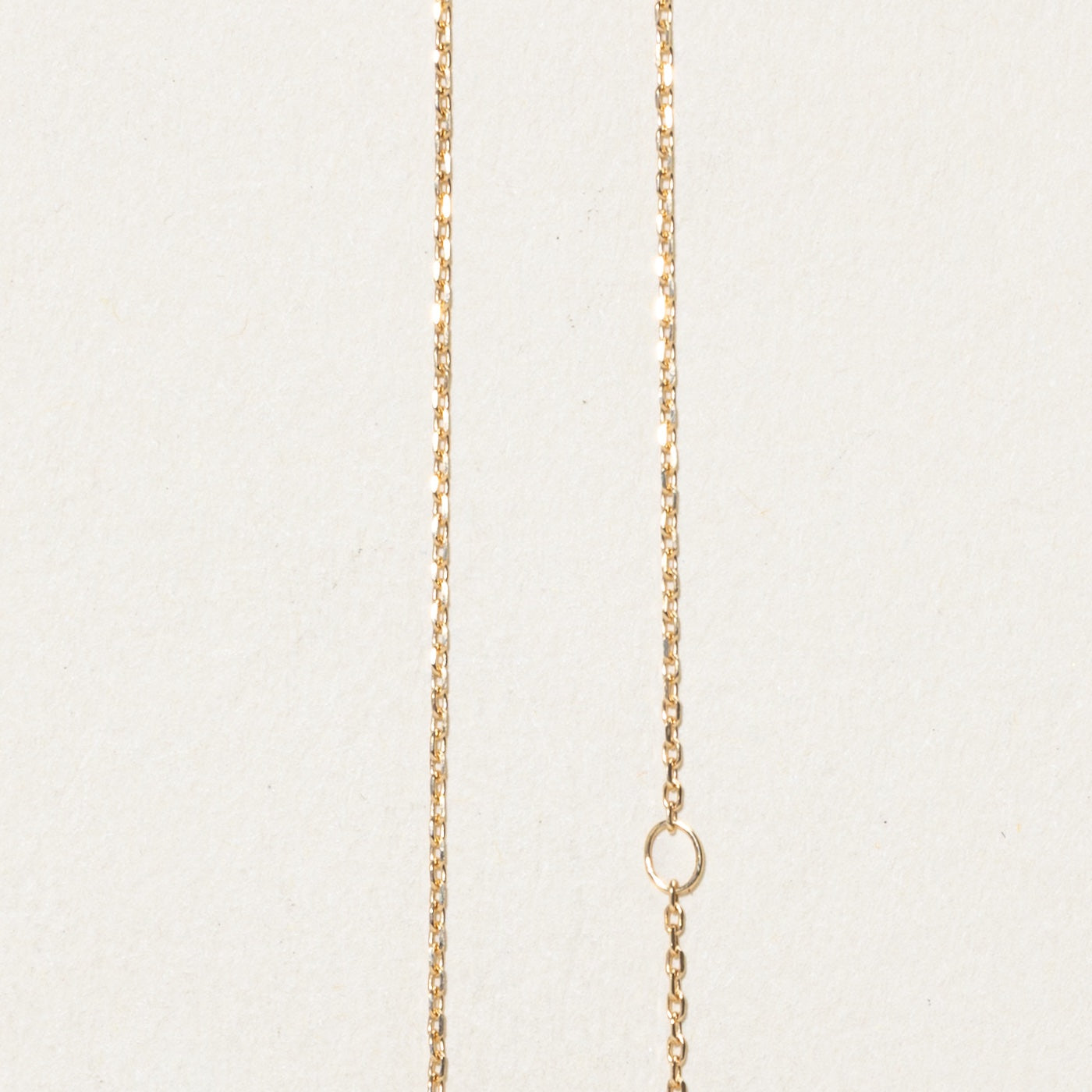 14k Yellow Gold Diamond Curved Cluster Necklace | 16"