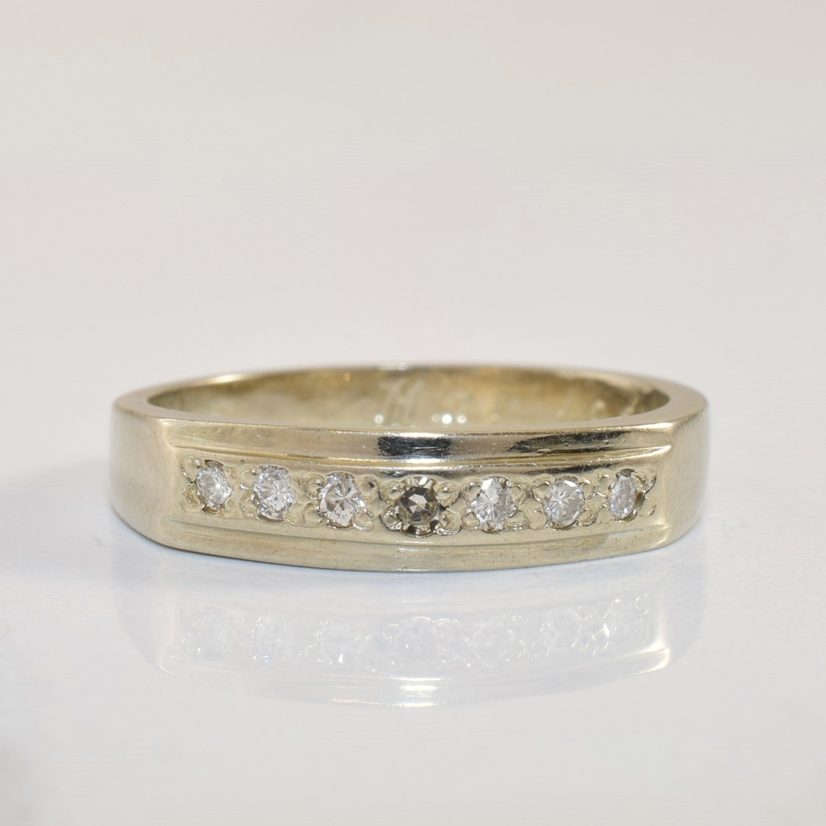 Pave Set Diamond Wedding Band | 0.15ctw | SZ 6.25 |
