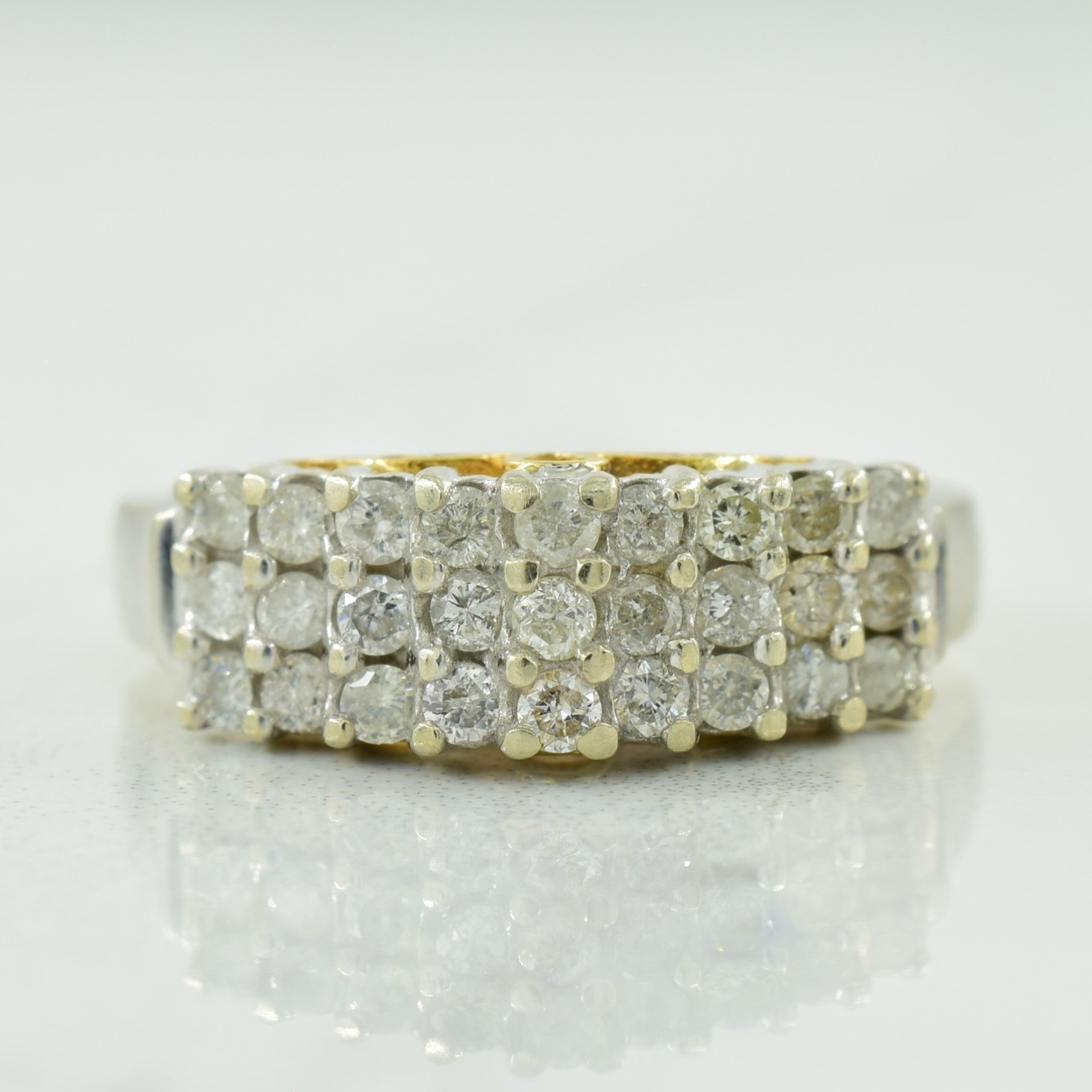 Three Row Diamond Ring | 0.56ctw | SZ 6 |