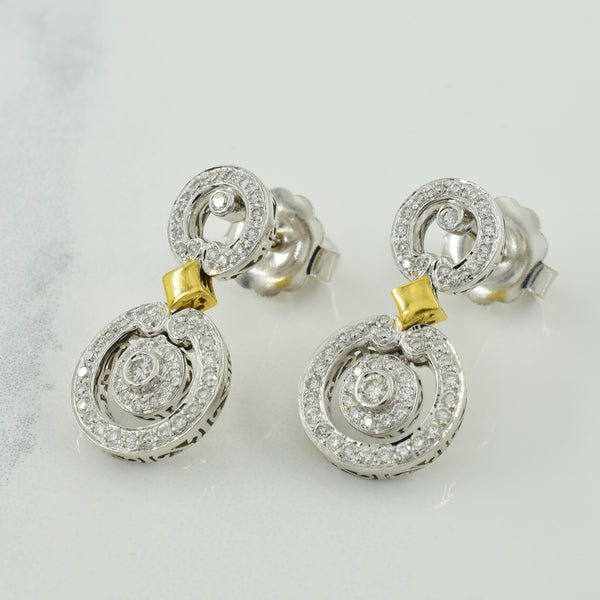 Diamond Drop Earrings | 0.72ctw |
