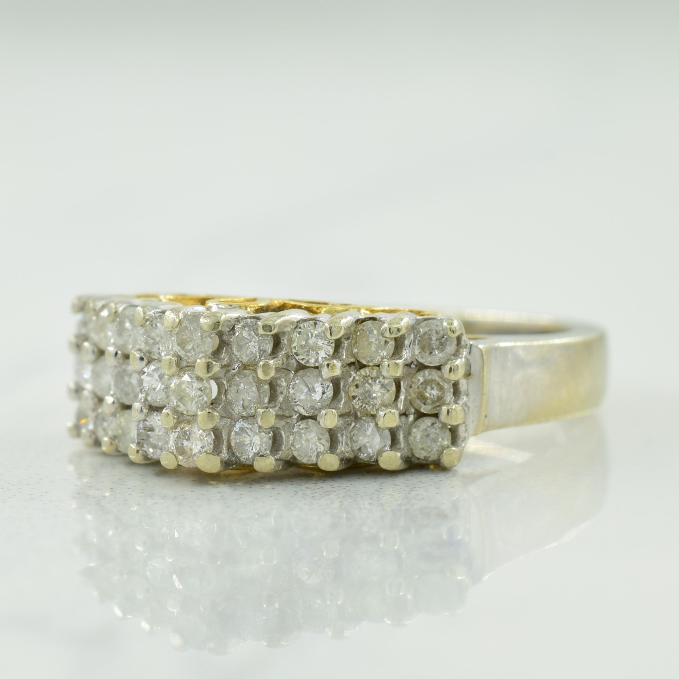 Three Row Diamond Ring | 0.56ctw | SZ 6 |