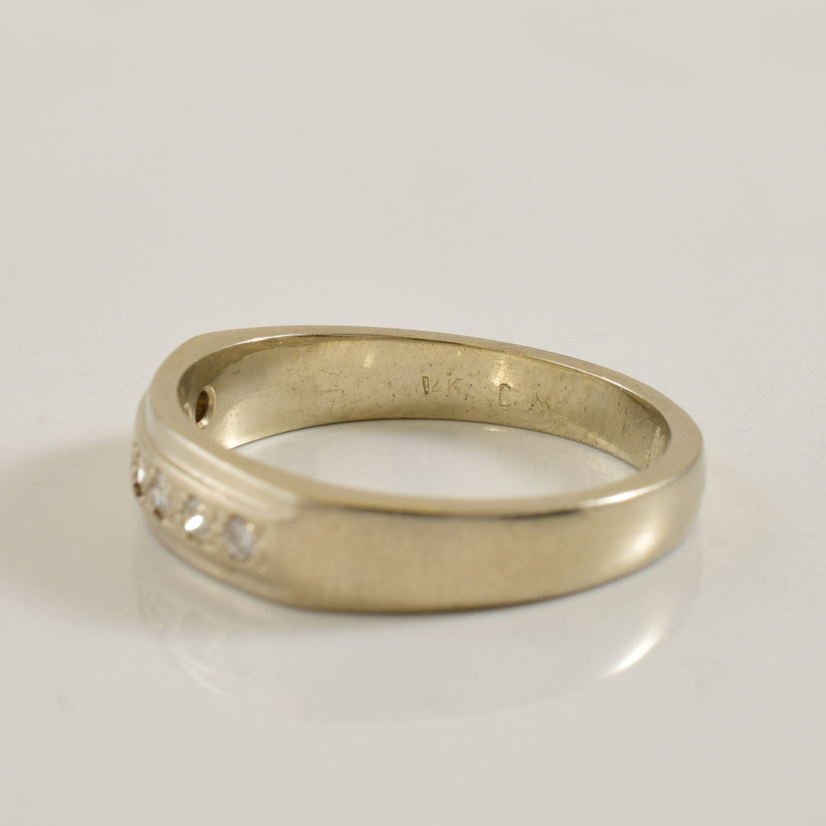 Pave Set Diamond Wedding Band | 0.15ctw | SZ 6.25 |