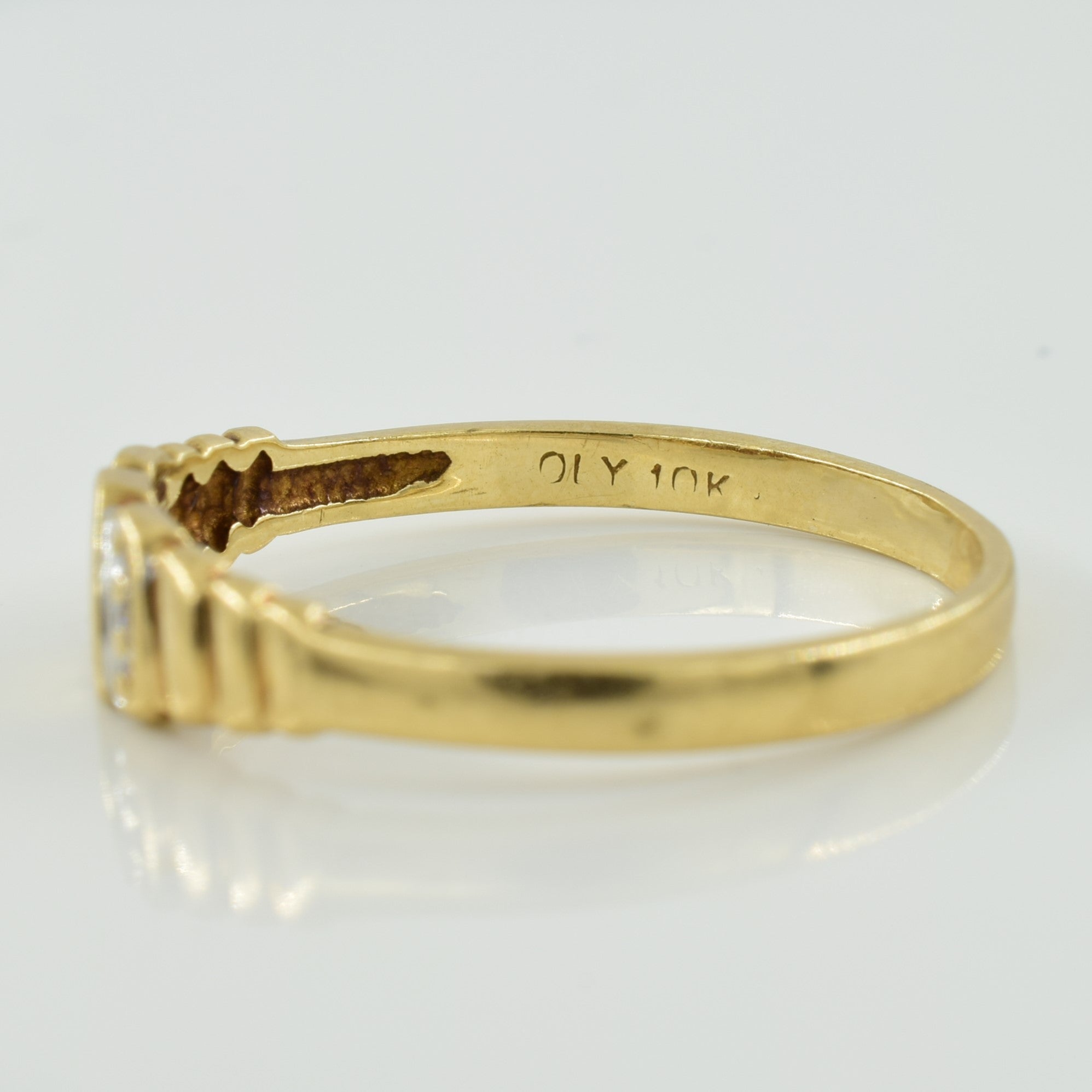 Diamond Heart Ring | 0.01ctw | SZ 8.5 |