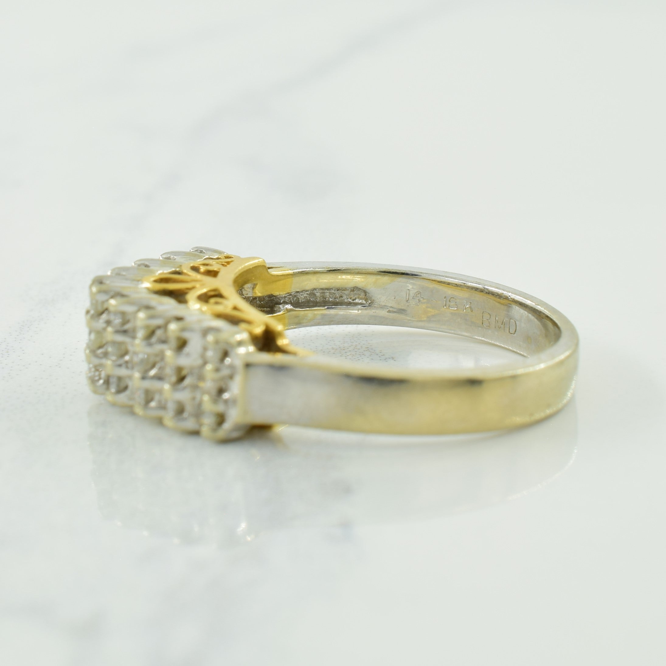 Three Row Diamond Ring | 0.56ctw | SZ 6 |
