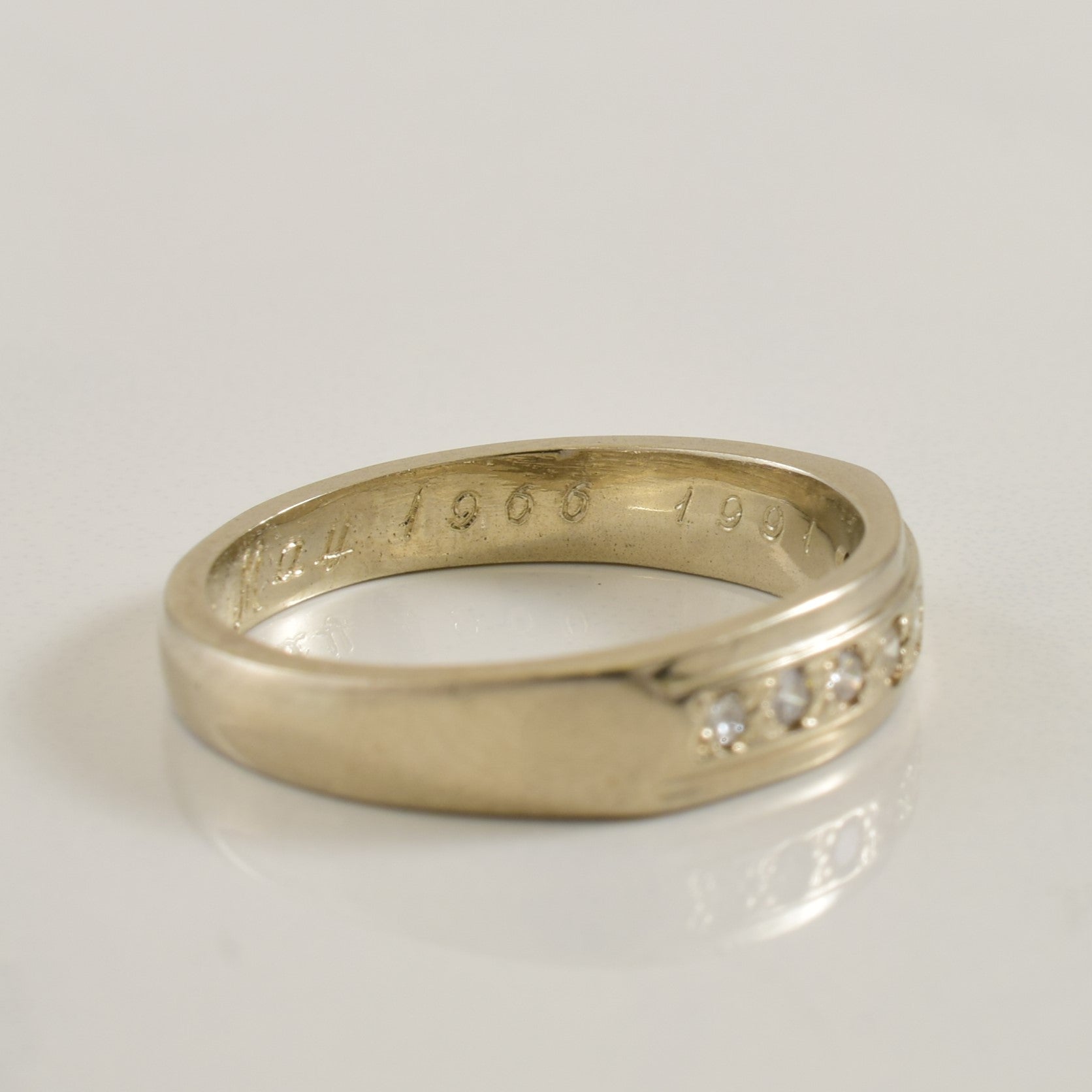 Pave Set Diamond Wedding Band | 0.15ctw | SZ 6.25 |