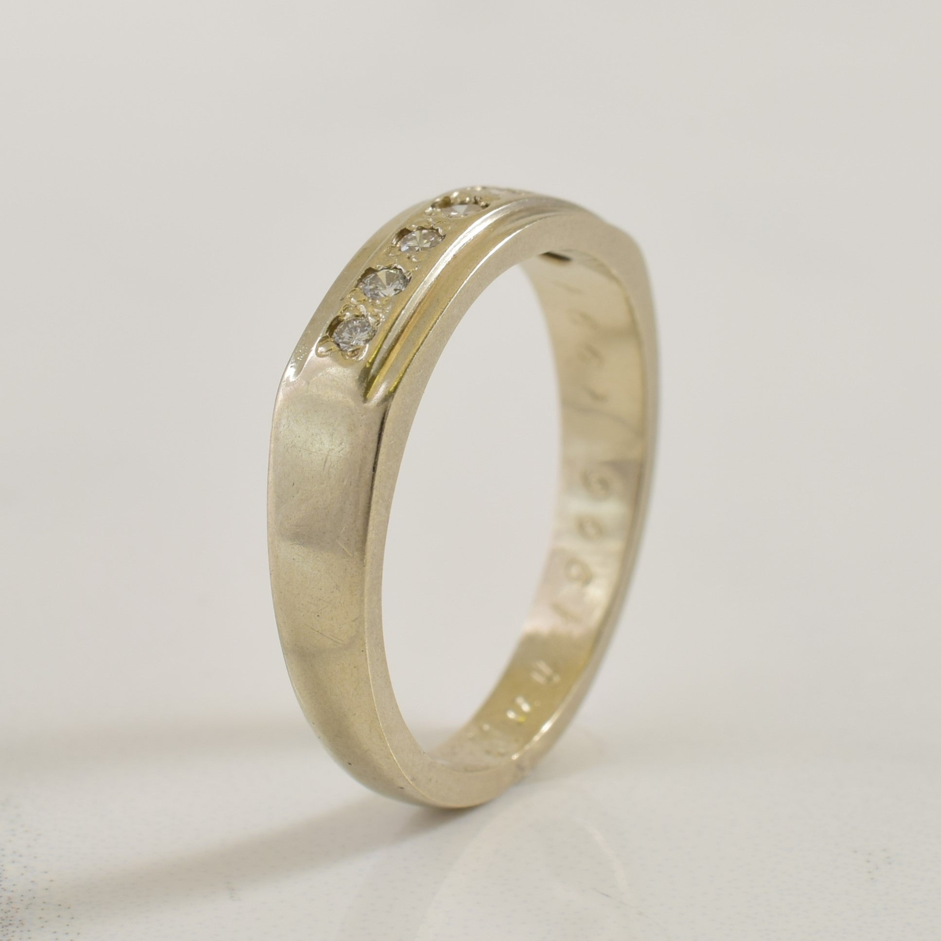 Pave Set Diamond Wedding Band | 0.15ctw | SZ 6.25 |