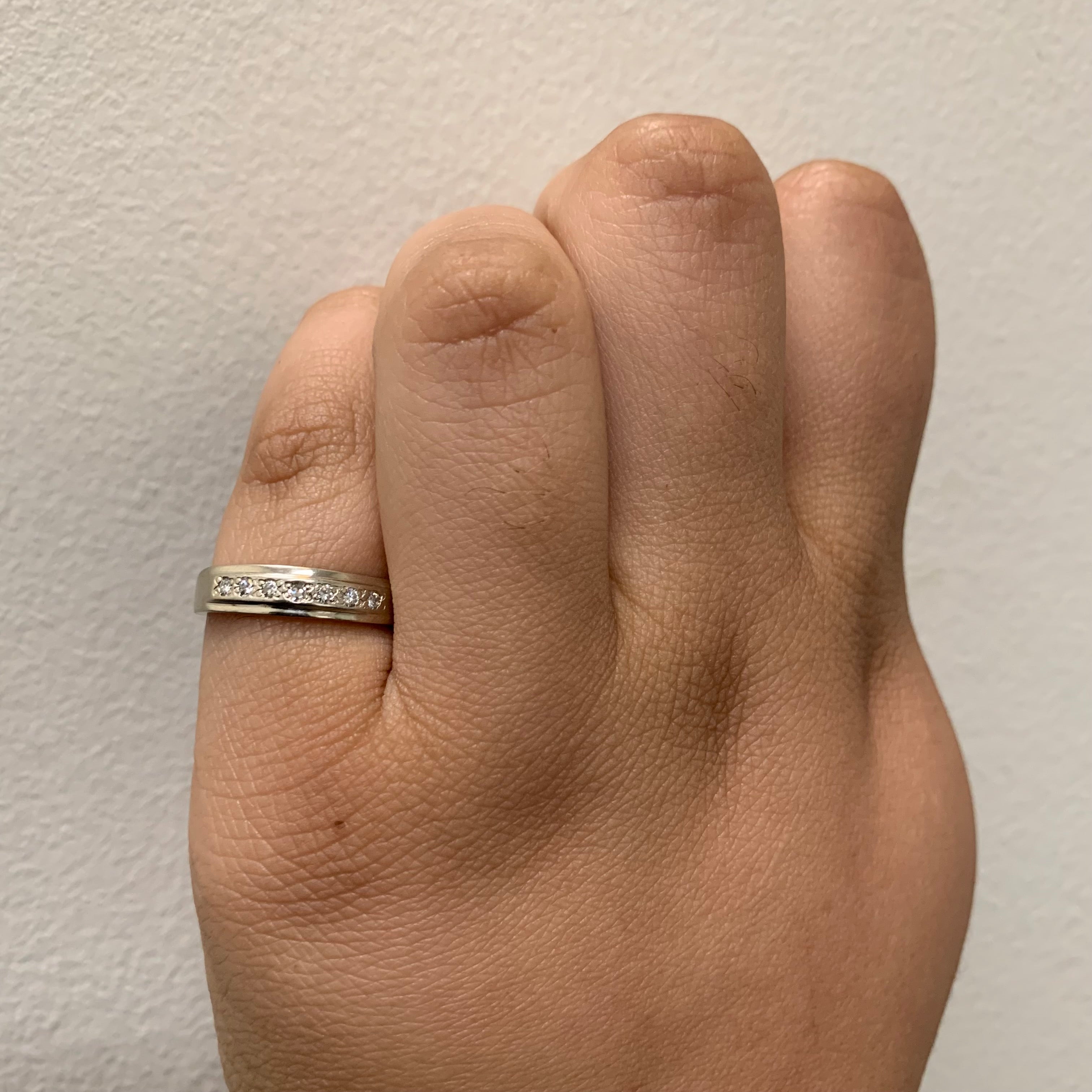 Pave Set Diamond Wedding Band | 0.15ctw | SZ 6.25 |