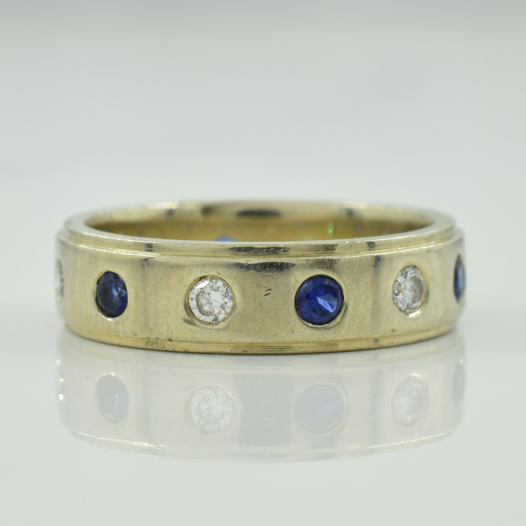 Sapphire & Diamond Band | 0.28ctw, 0.24ctw | SZ 5.5 |