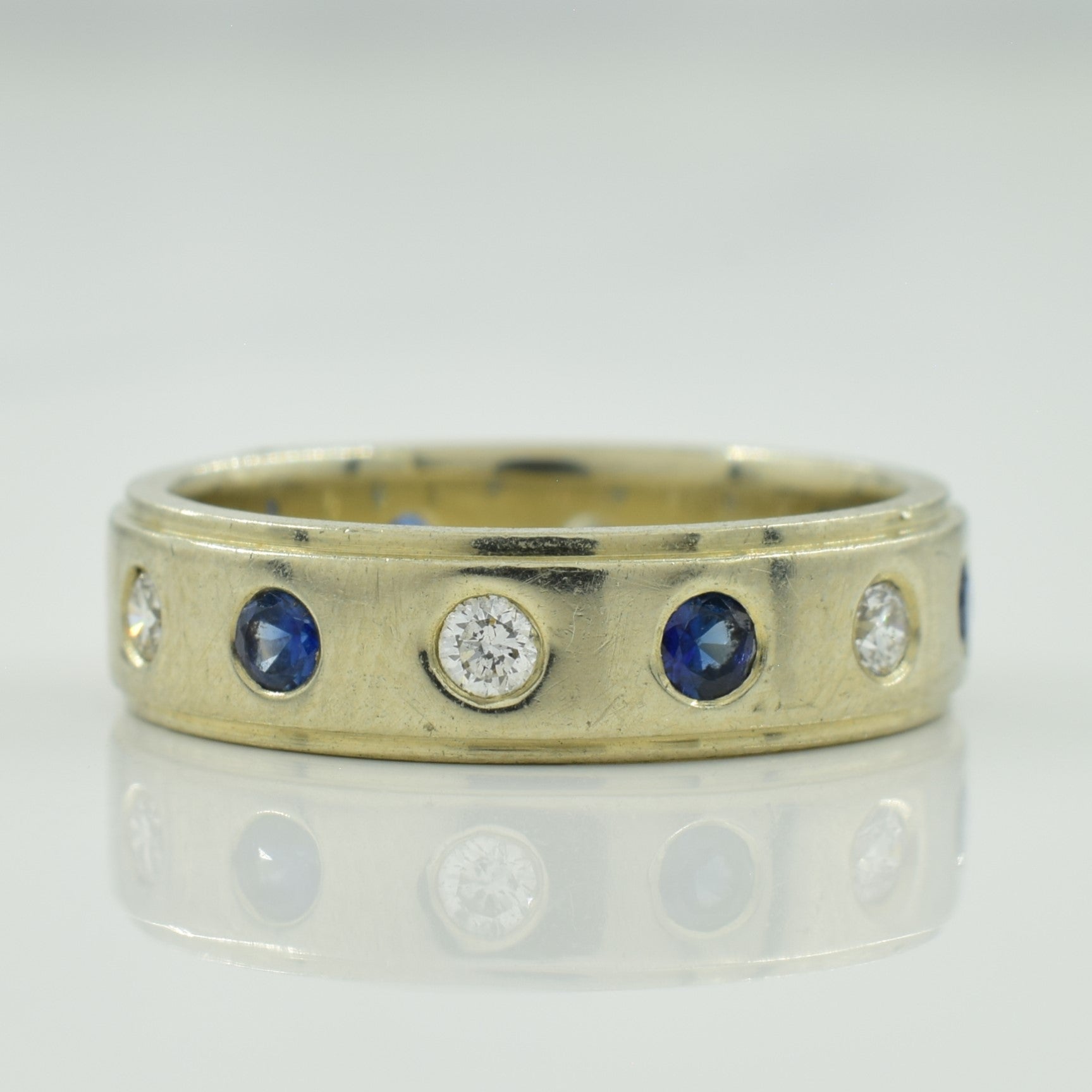 Sapphire & Diamond Band | 0.28ctw, 0.24ctw | SZ 5.5 |