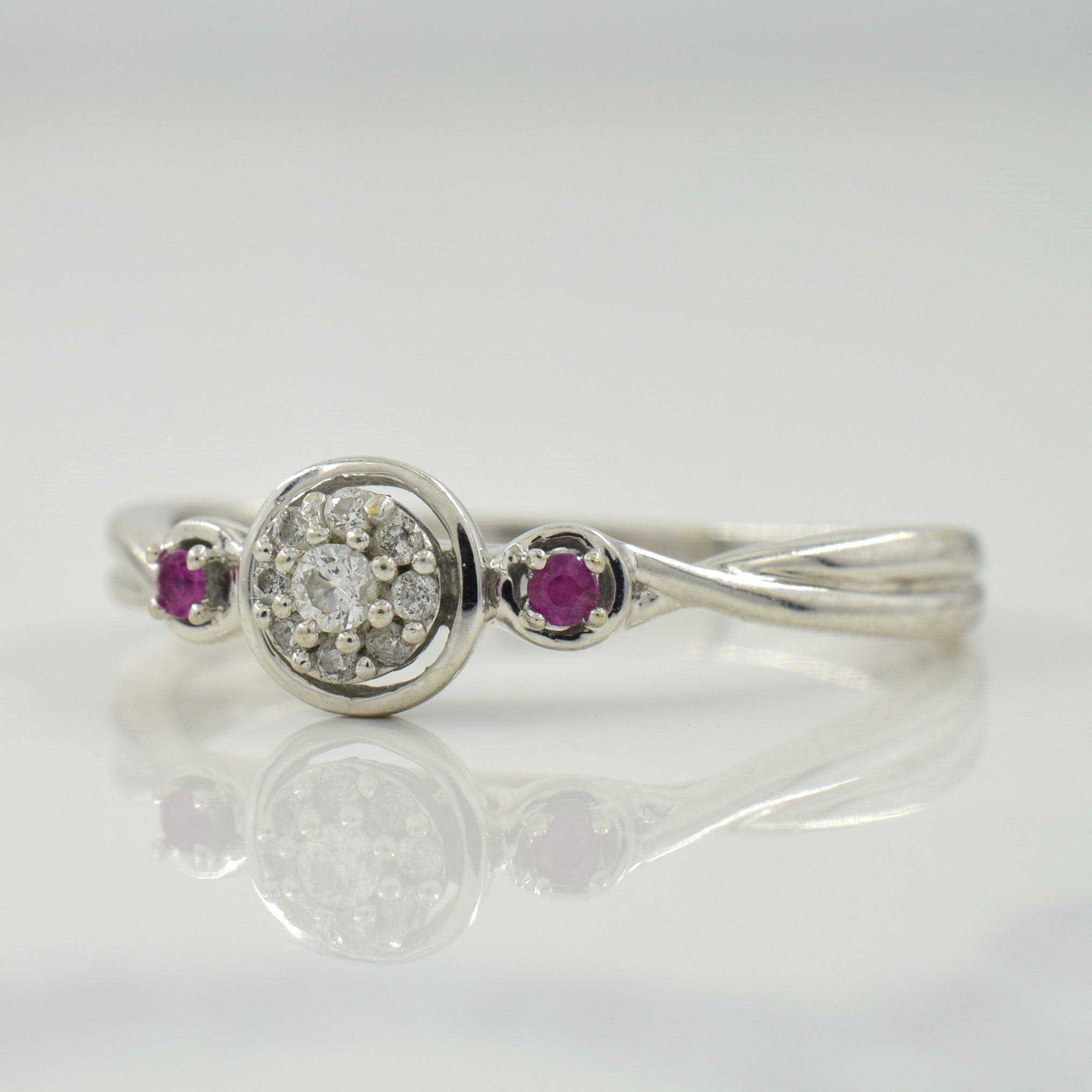 Diamond & Sapphire Ring | 0.08ctw, 0.04ctw | SZ 7.75 |