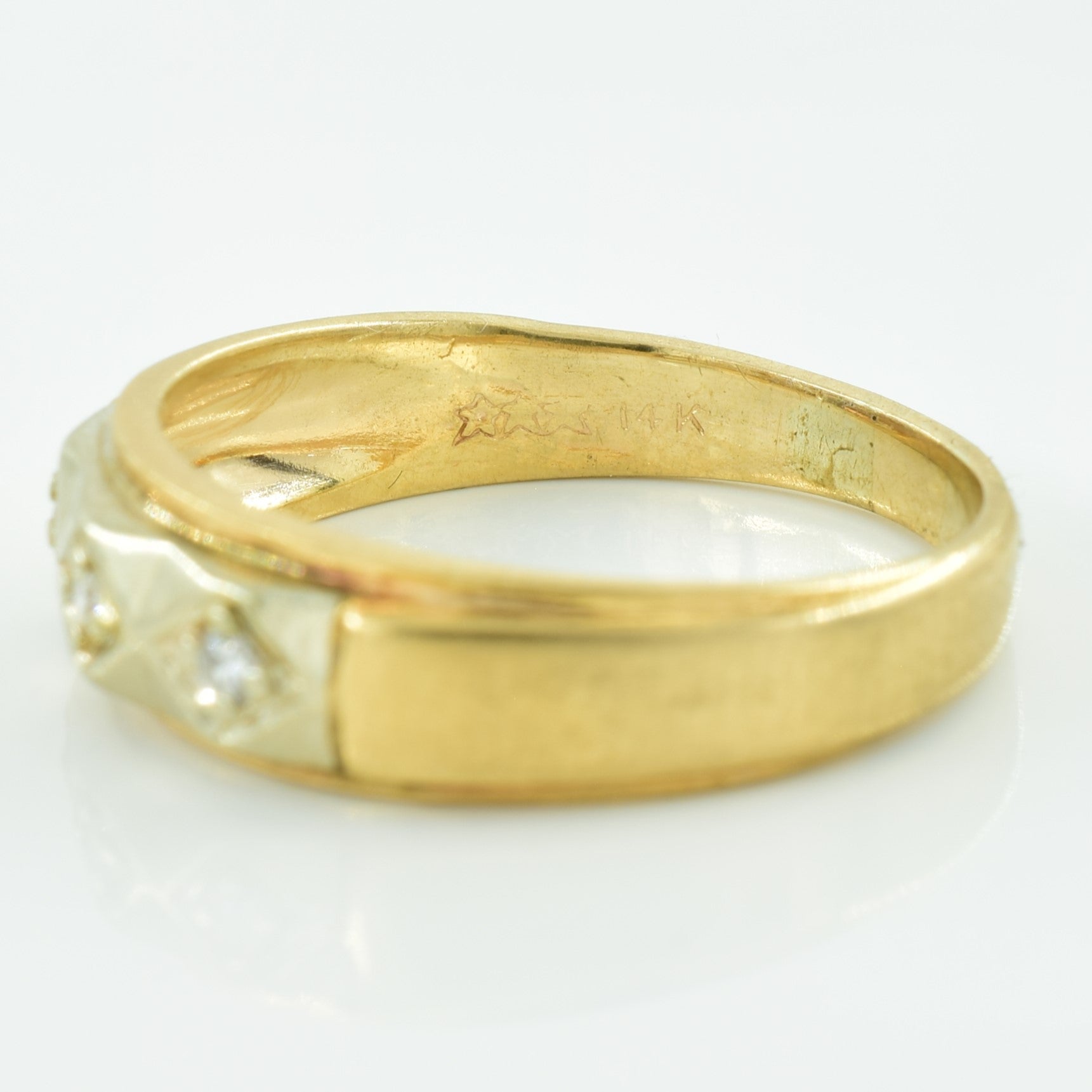 Three Stone Diamond Ring | 0.04ctw | SZ 6.75 |
