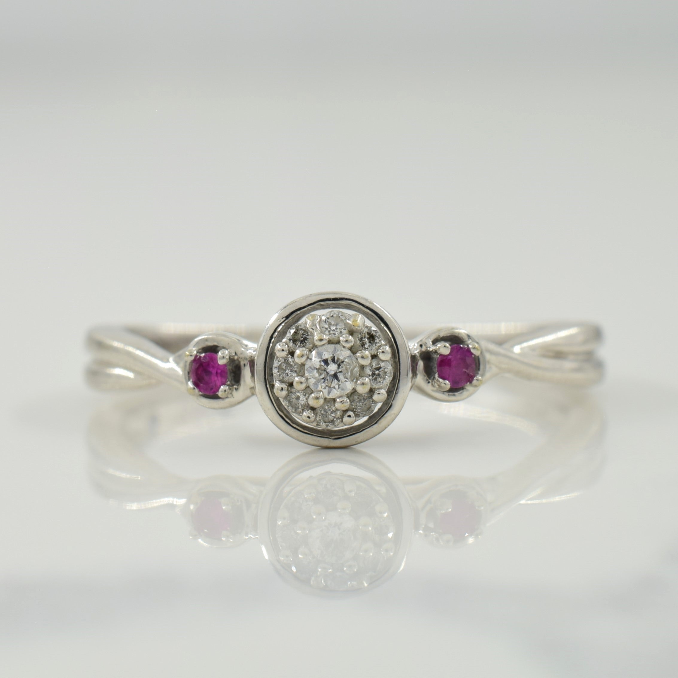 Diamond & Sapphire Ring | 0.08ctw, 0.04ctw | SZ 7.75 |