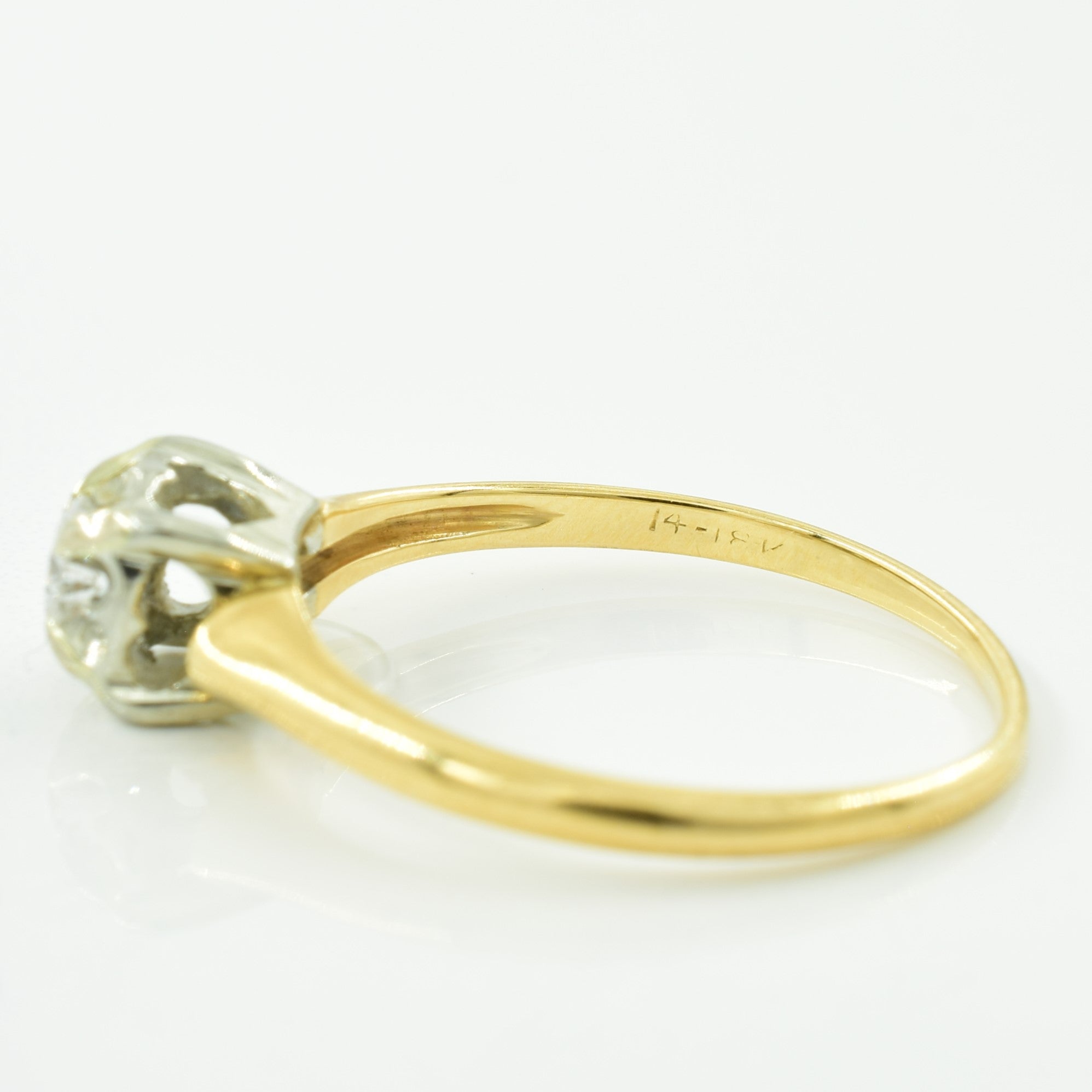 Solitaire Diamond Ring | 0.13ct | SZ 6.25 |