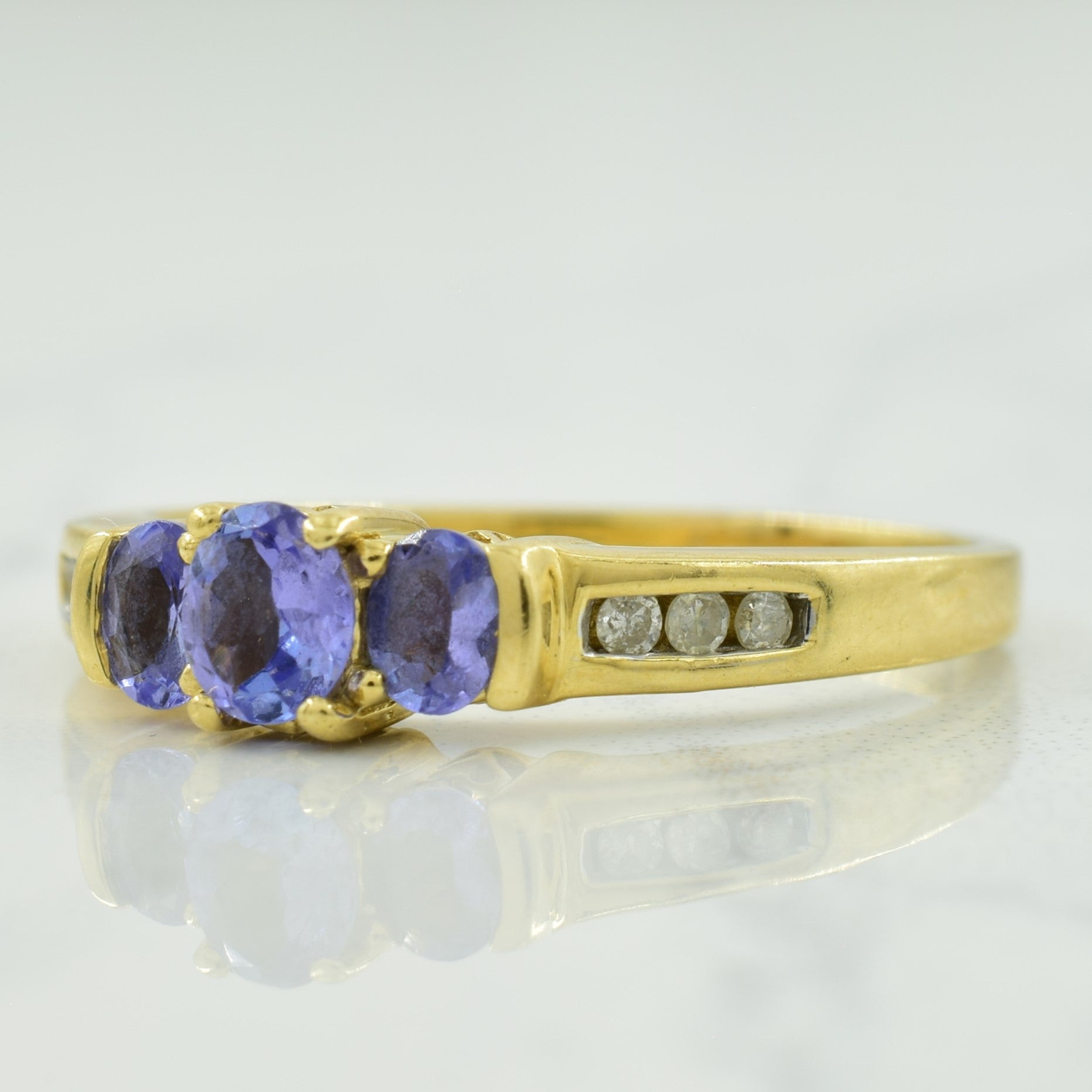 Tanzanite & Diamond Ring | 0.55ctw, 0.06ctw | SZ 9 |
