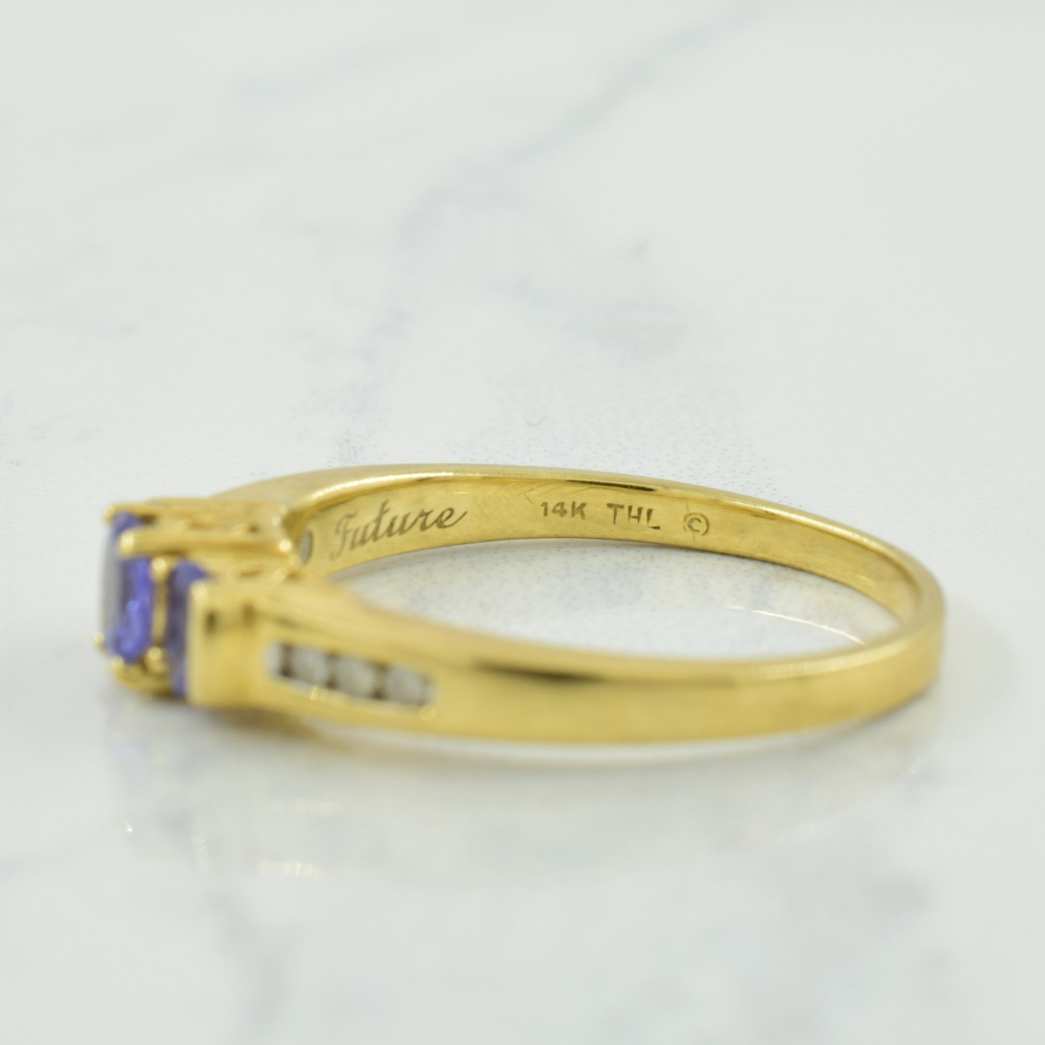 Tanzanite & Diamond Ring | 0.55ctw, 0.06ctw | SZ 9 |