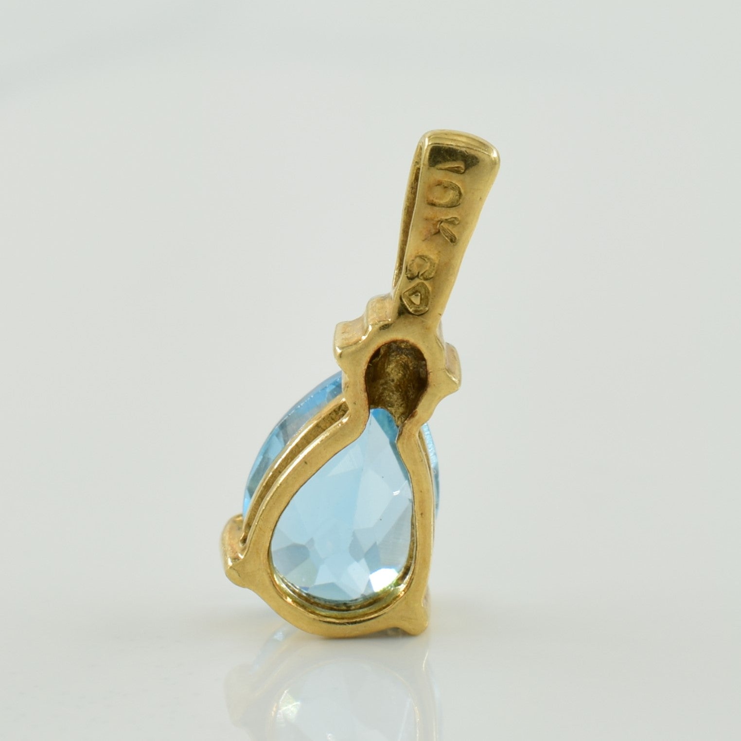 Blue Topaz & Diamond Pendant & Earring Set | 1.60ctw, 0.01ctw |