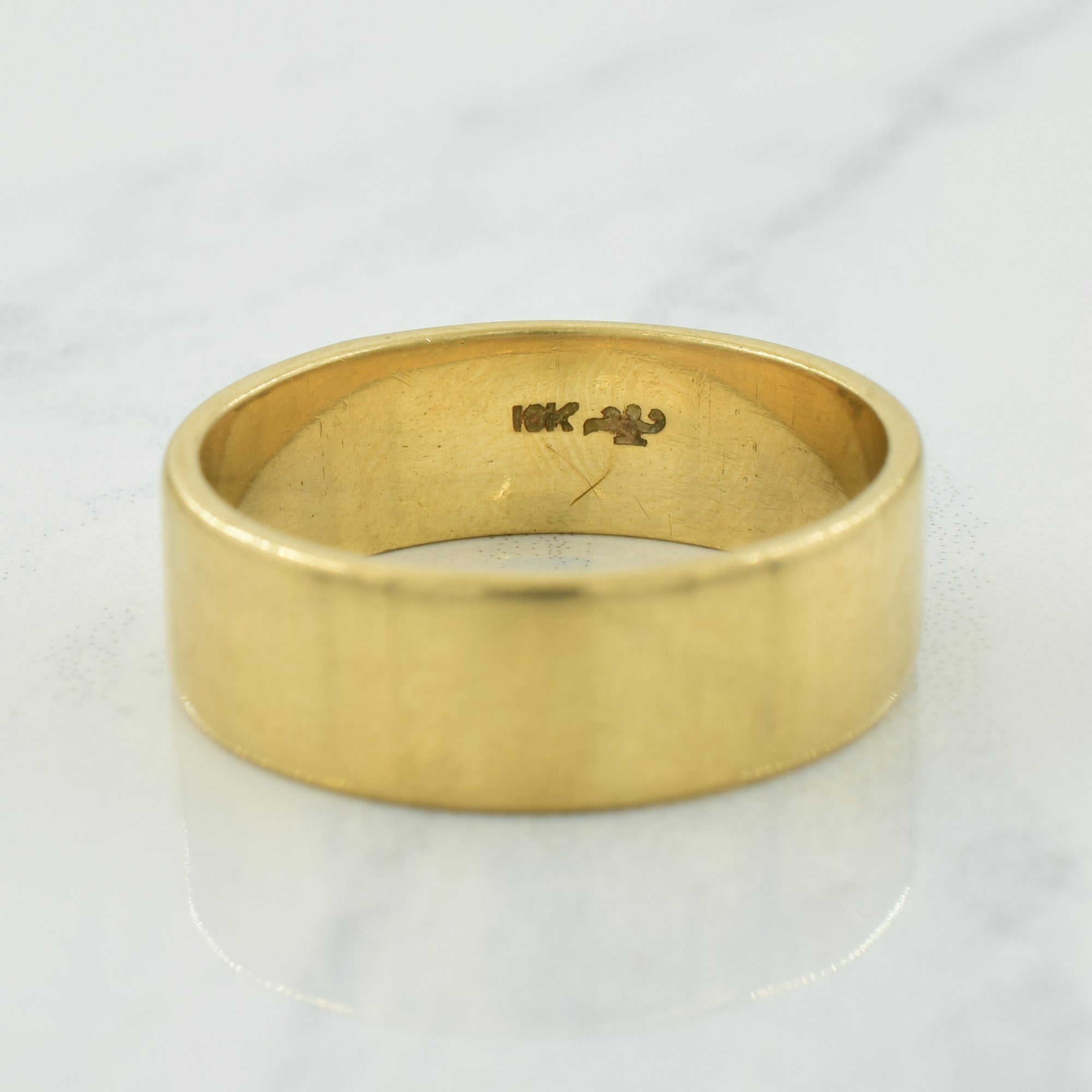 10k Yellow Gold 'G' Initialed Band | SZ 10.25 |