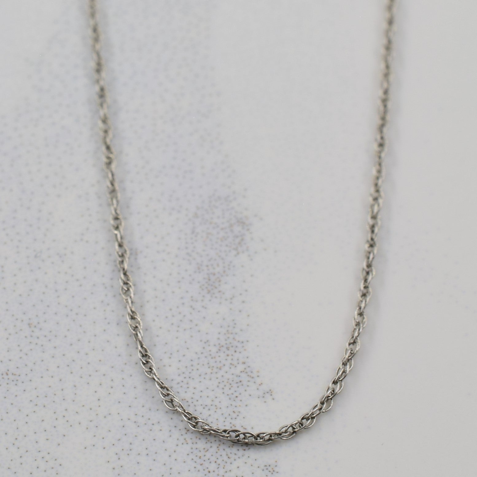 14k White Gold Prince of Wales Chain | 20" |
