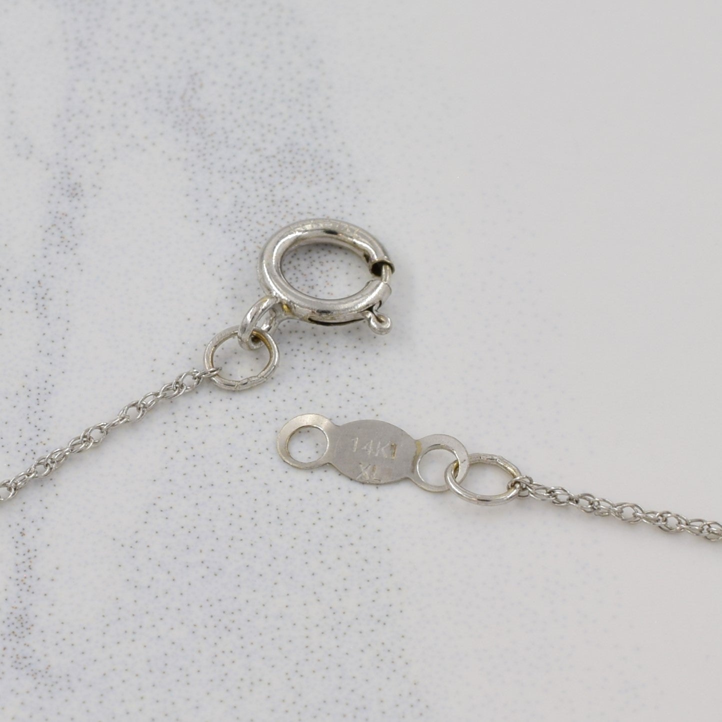 14k White Gold Prince of Wales Chain | 20" |