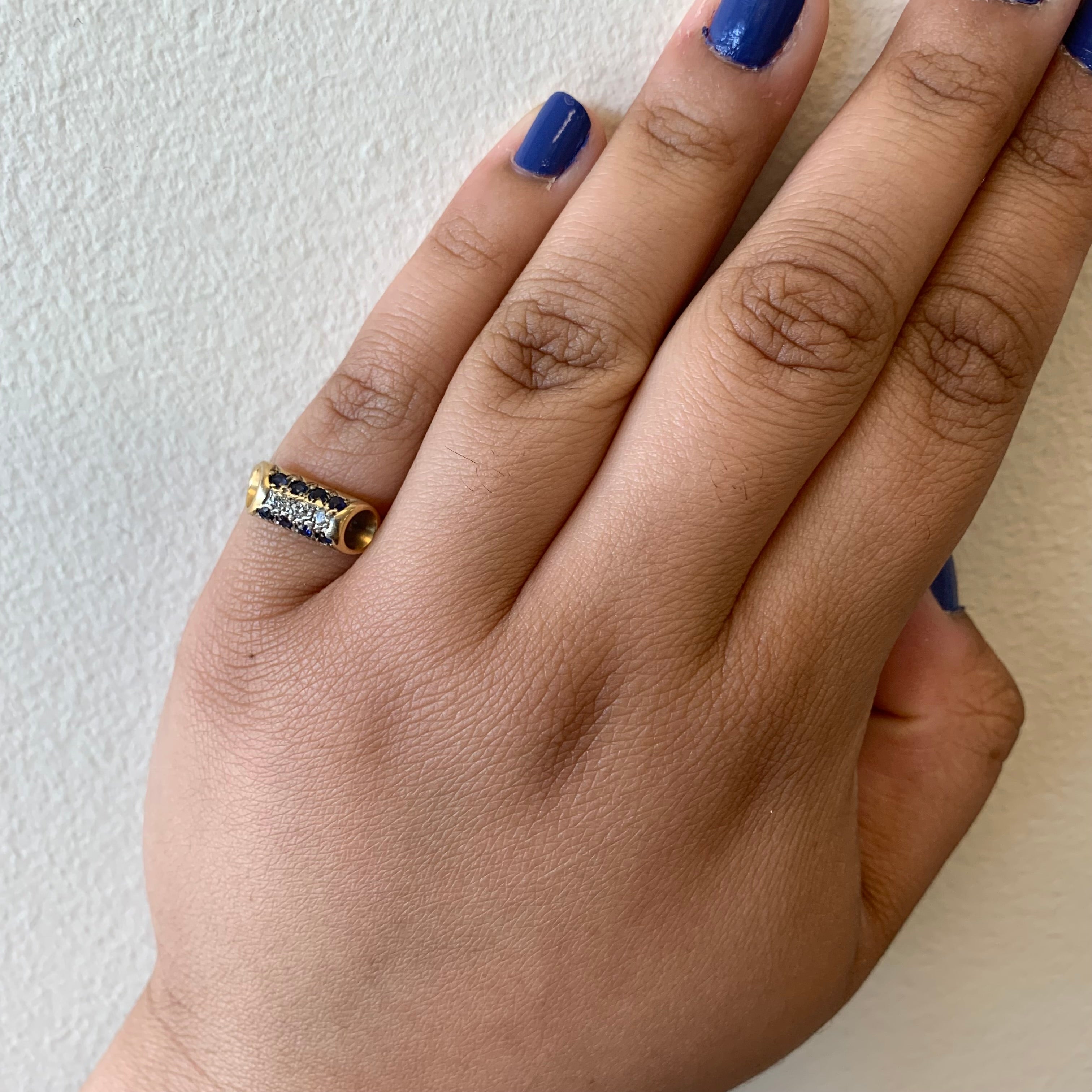 Sapphire & Diamond Ring | 0.28ctw, 0.06ctw | SZ 6.75 |