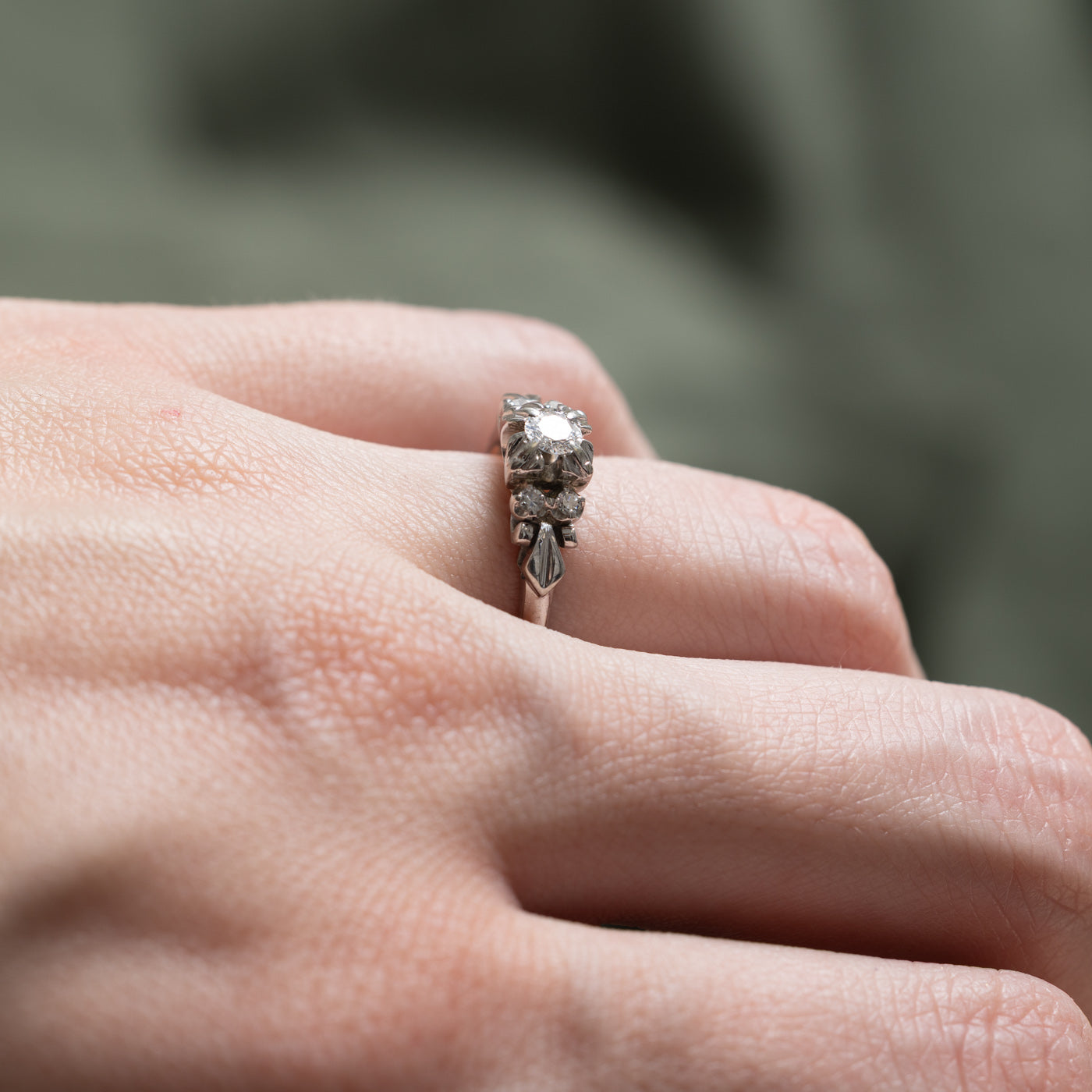 Illusion Set Diamond Engagement Ring | 0.28ctw | SZ 5.5