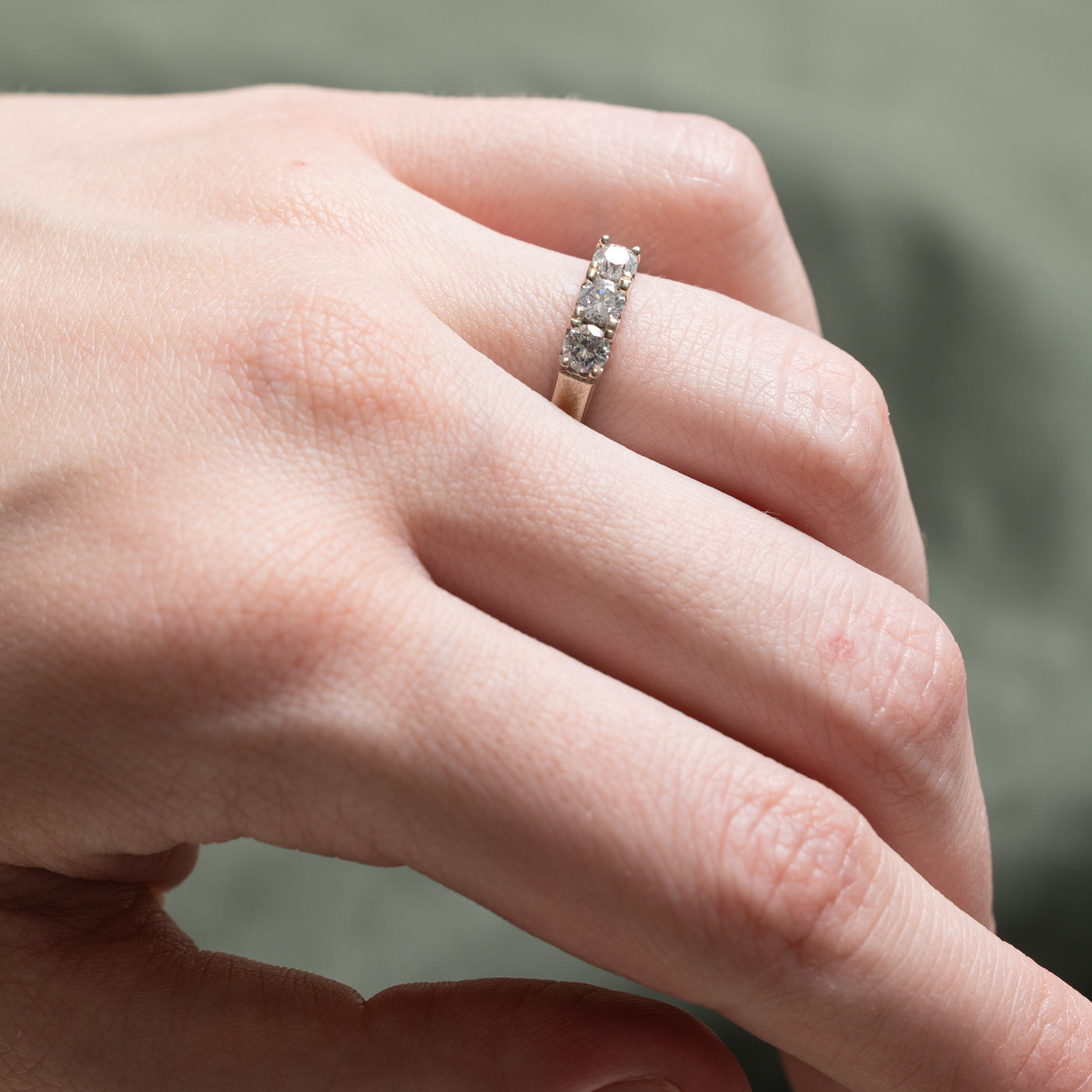 Three Stone Diamond Ring | 0.46ctw | SZ 5.5